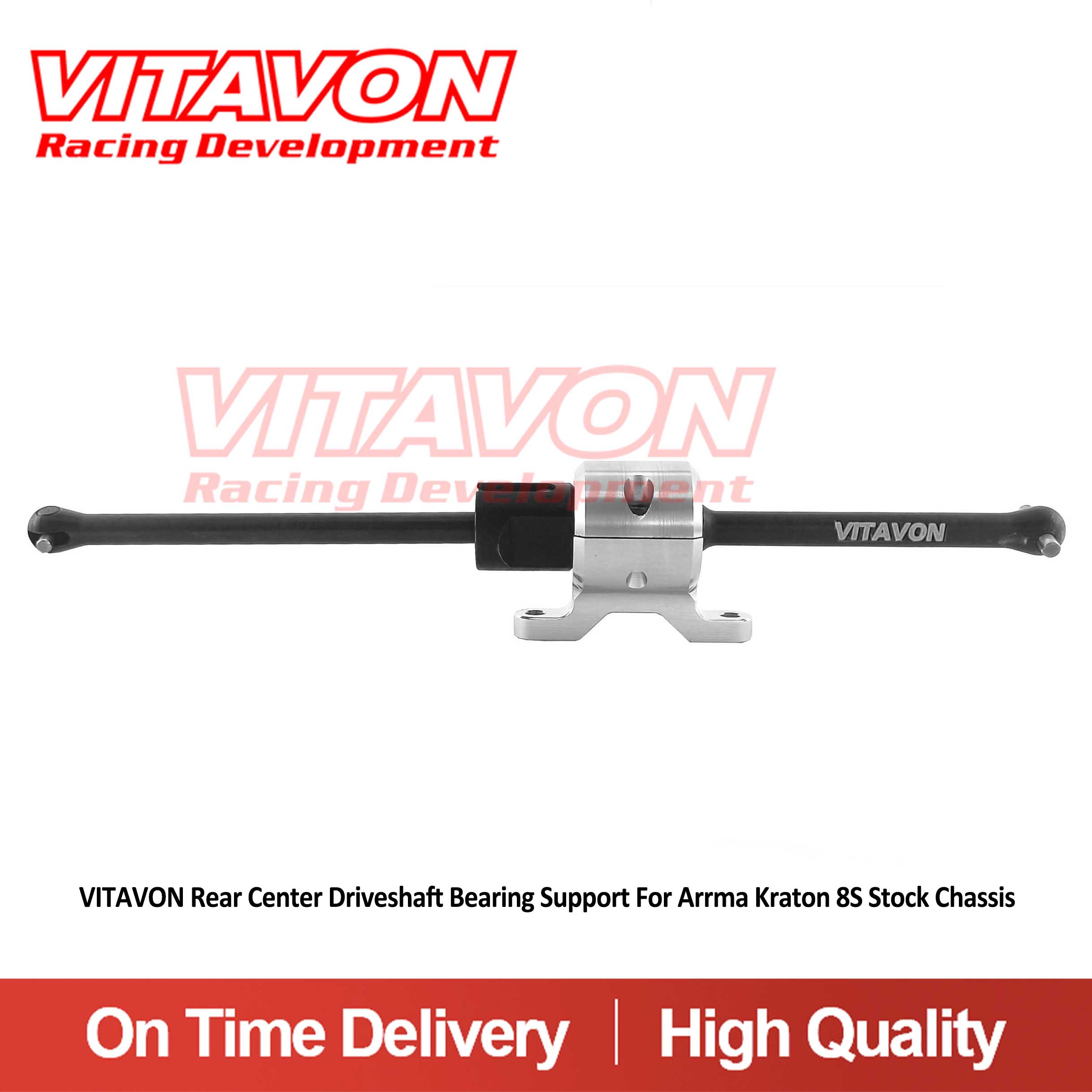 VITAVON Rear Center Driveshaft Bearing Support For Arrma Kraton 8s Stock Chassis