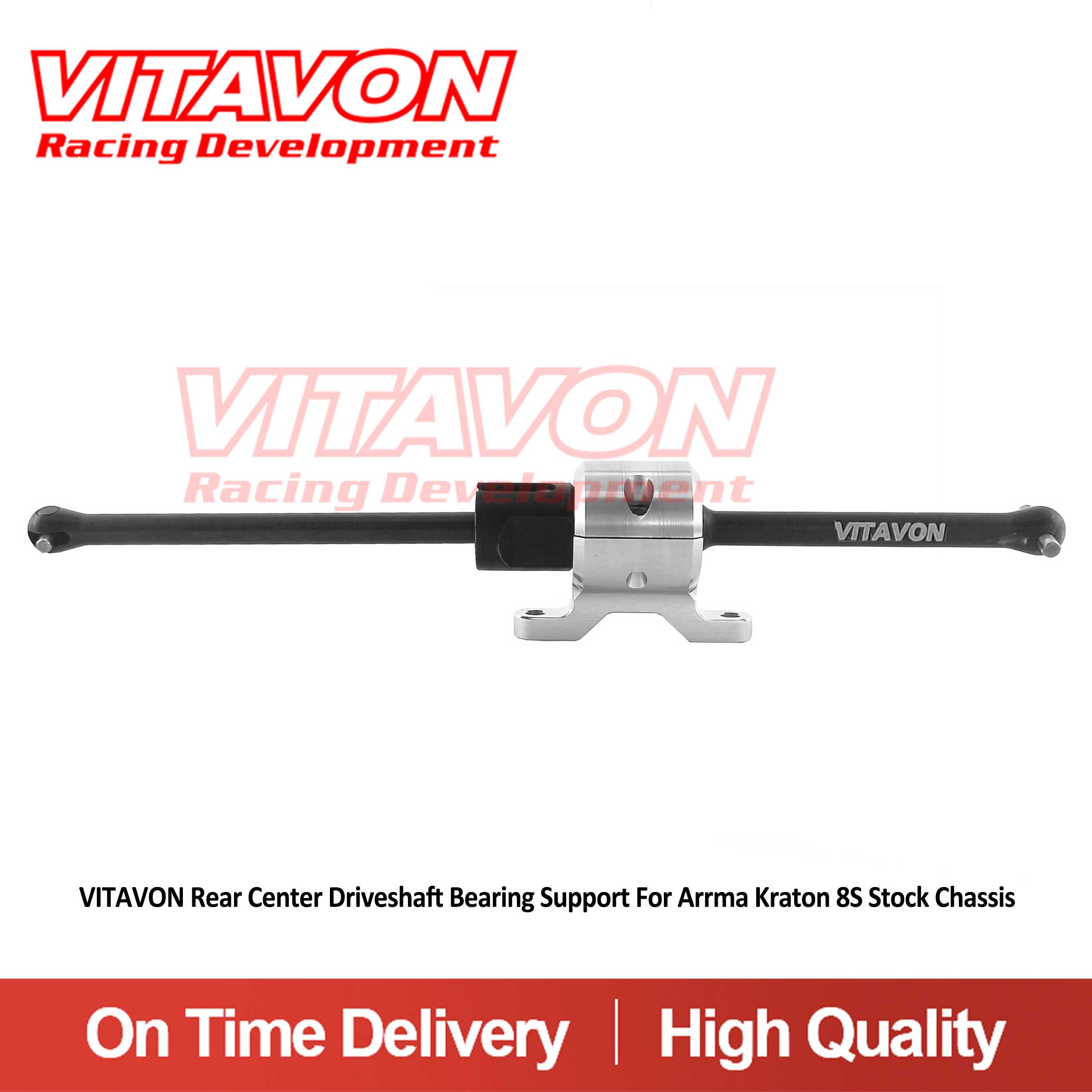 VITAVON Rear Center Driveshaft Bearing Support For Stock Chassis For Arrma Kraton 8s