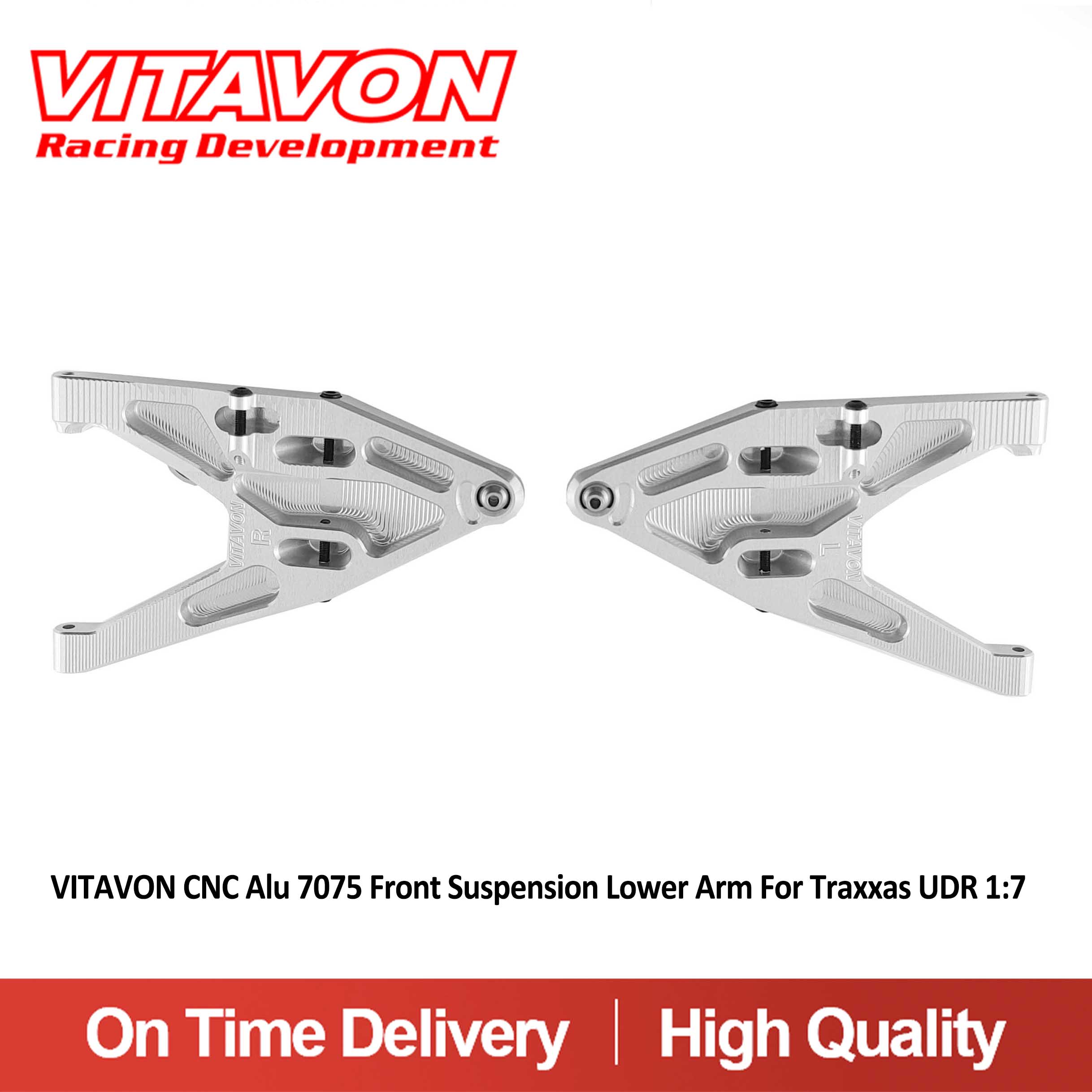 VITAVON CNC Alu 7075 Front Suspension Lower Arm For Traxxas UDR 1:7
