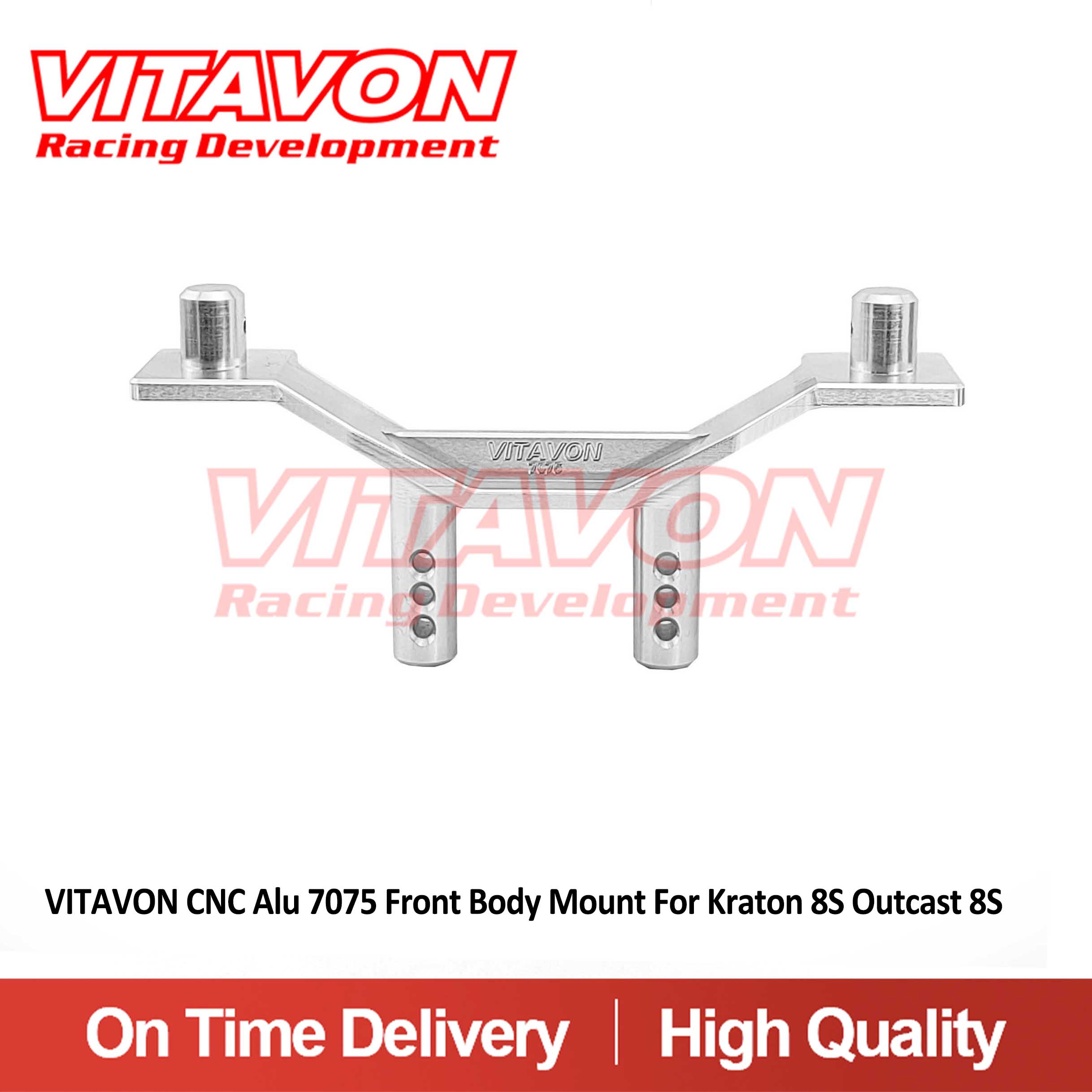 VITAVON CNC Alu 7075 Front Body Mount For Kraton 8S Outcast 8S