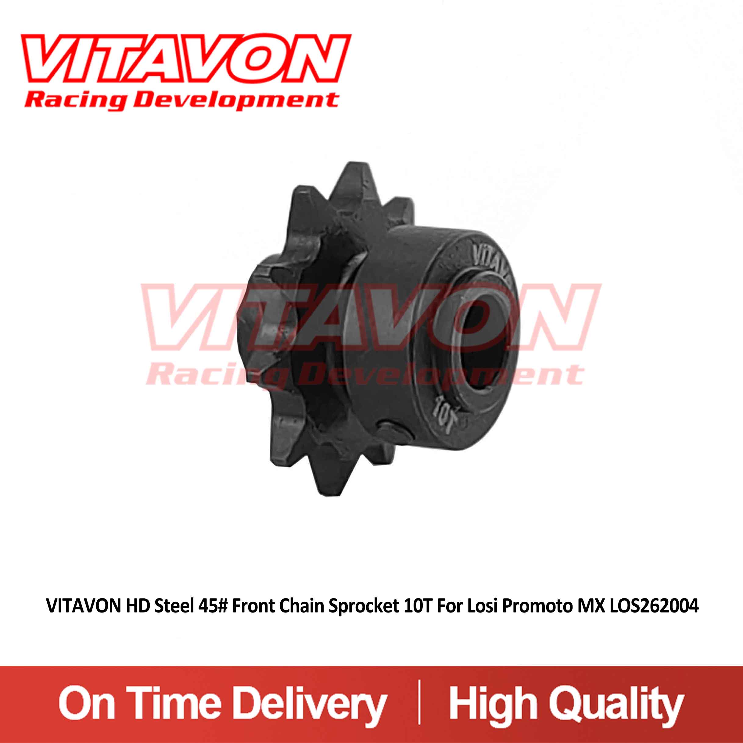 VITAVON HD Steel 45# Front Chain Sprocket 10T/11T For Losi Promoto MX LOS262004