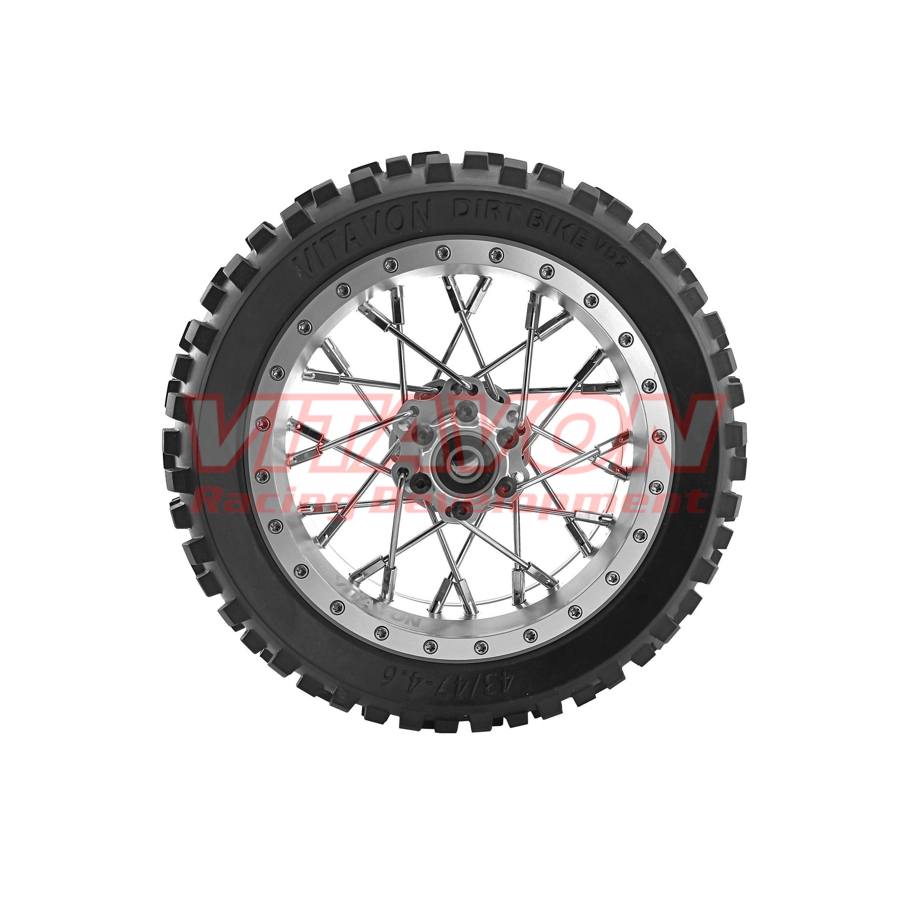 VITAVON CNC Aluminum Rear Beadlock Wheel With Tire For Losi Promoto MX