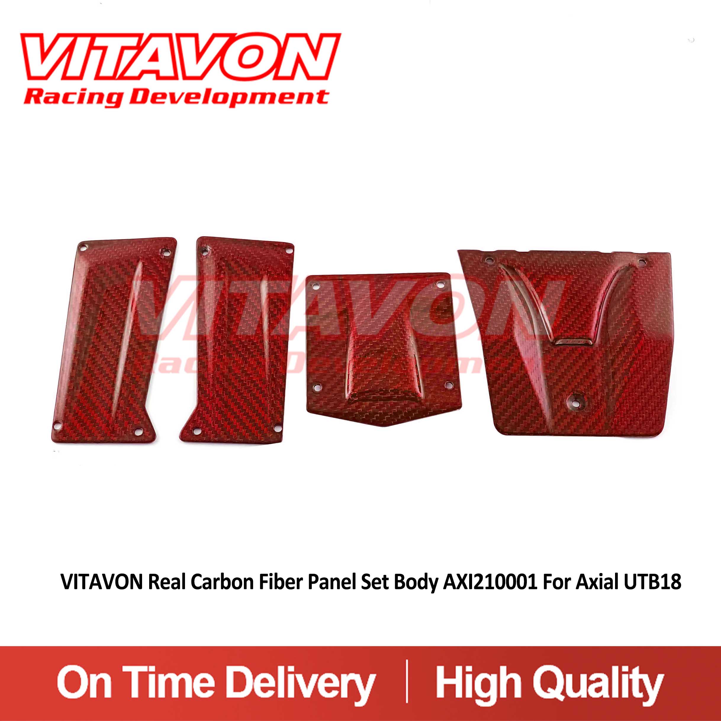 VITAVON Real Carbon Fiber Panel Set Body AXI210001 For Axial UTB18