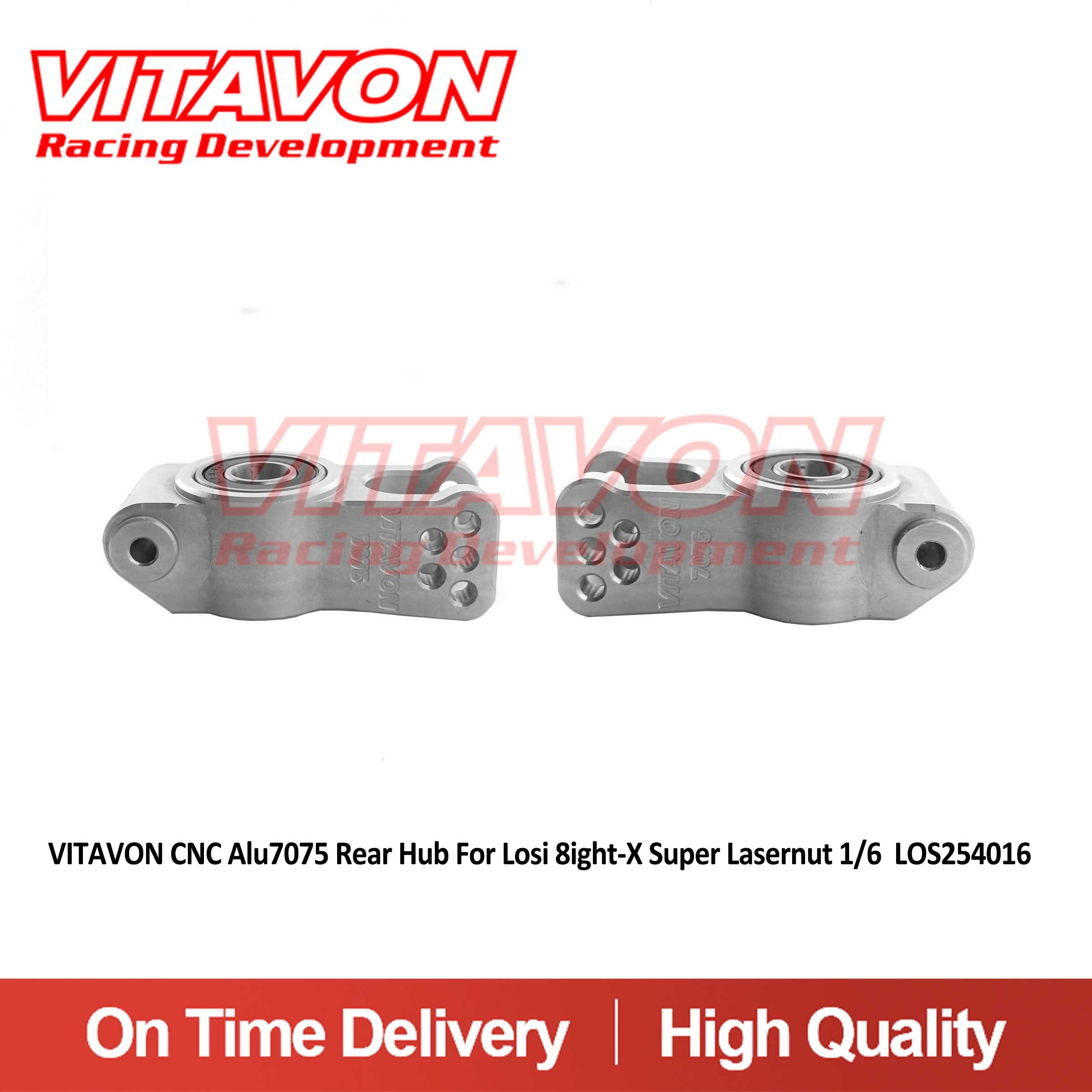 VITAVON CNC Alu7075 Rear Hub For Losi 8ight-X Super Lasernut 1/6 XTE Truggy 1/8 LOS254076