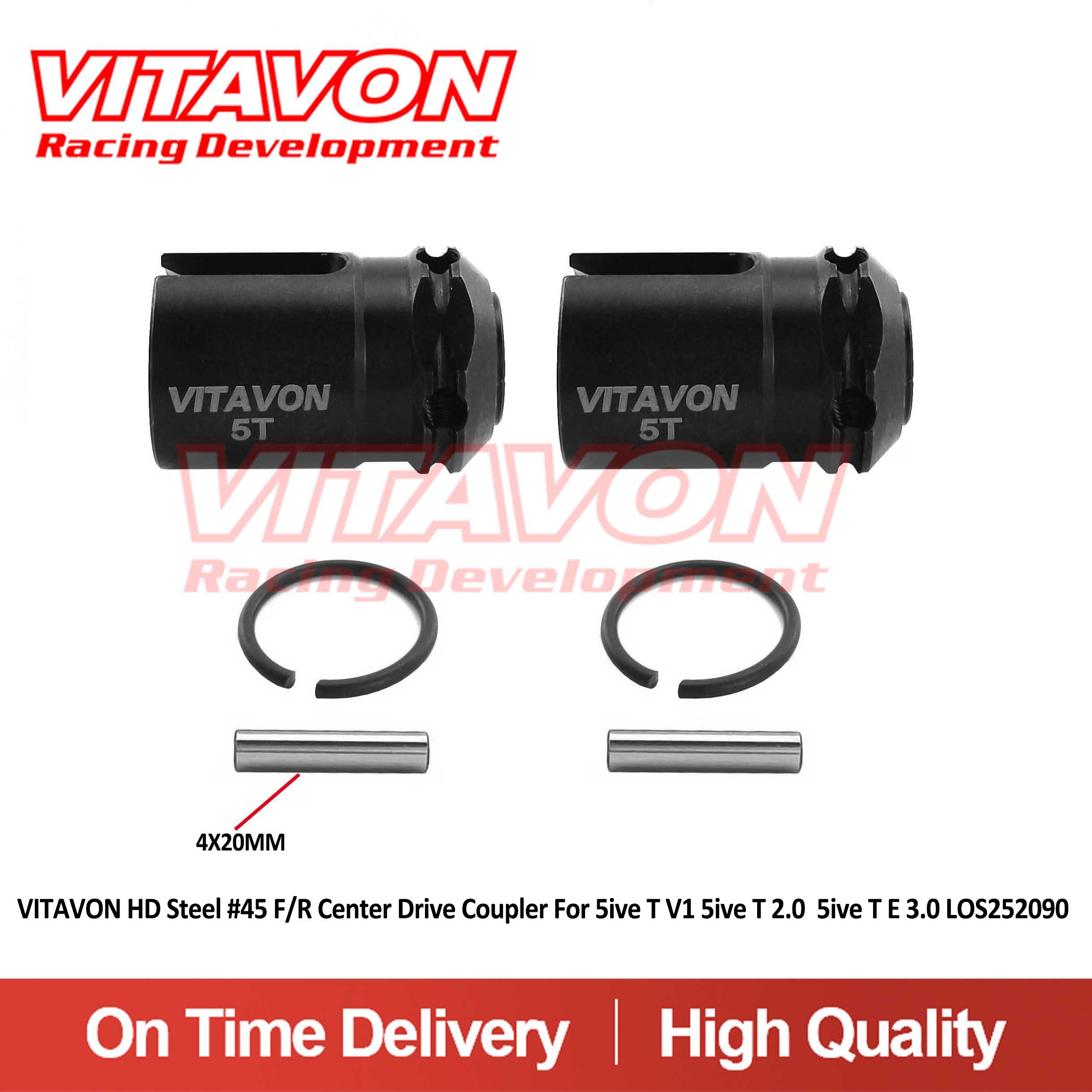 VitavonVITAVON HD Steel #45 F/R Center Drive Coupler For 5ive T V1