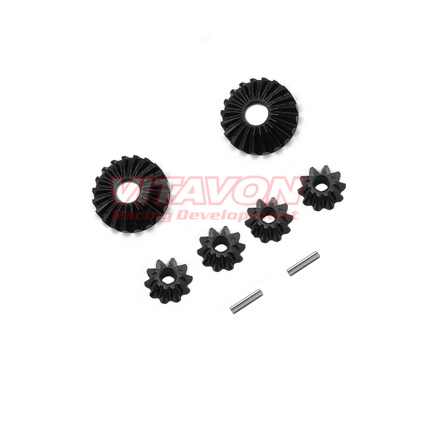 VITAVON HD Steel #45 Spider Gear/Diff Gear Set 10/20T For Losi LMT Grave Digger King Sling Mega LOS242037