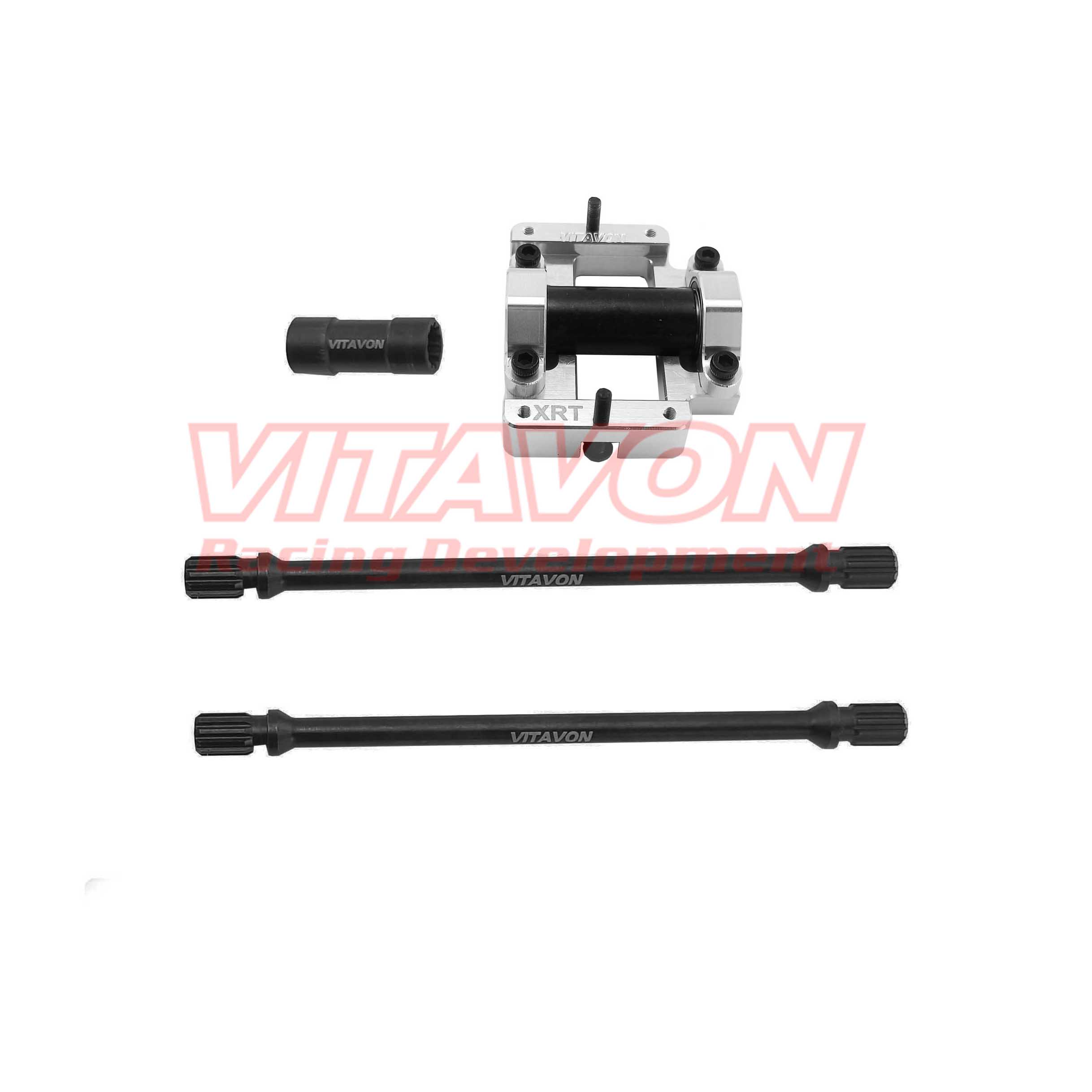 VITAVON CNC HD 45# Steel Center Drive Shaft set with Adaptor for Stock Chassis For Traxxas XRT