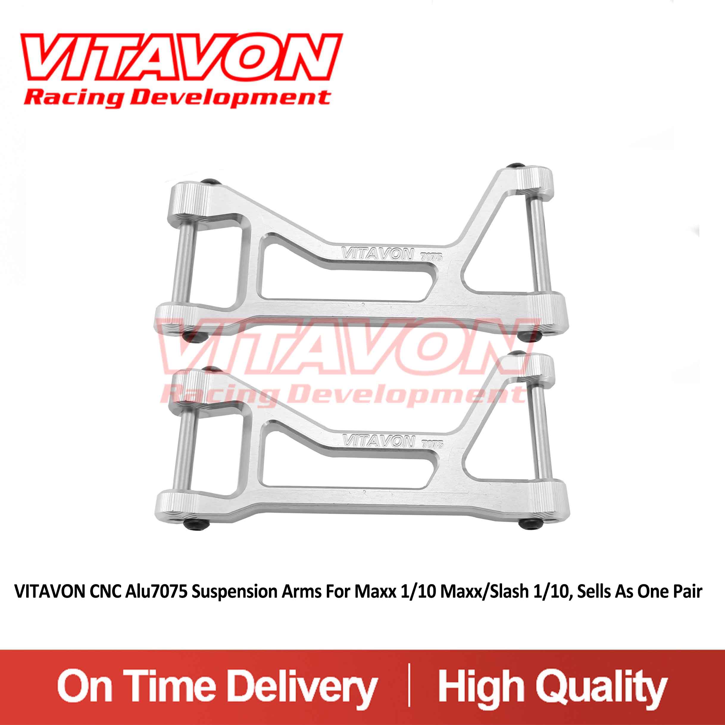 VITAVON CNC Alu7075 Suspension Arms For Maxx 1/10 Maxx/Slash 1/10, Sells As One Pair