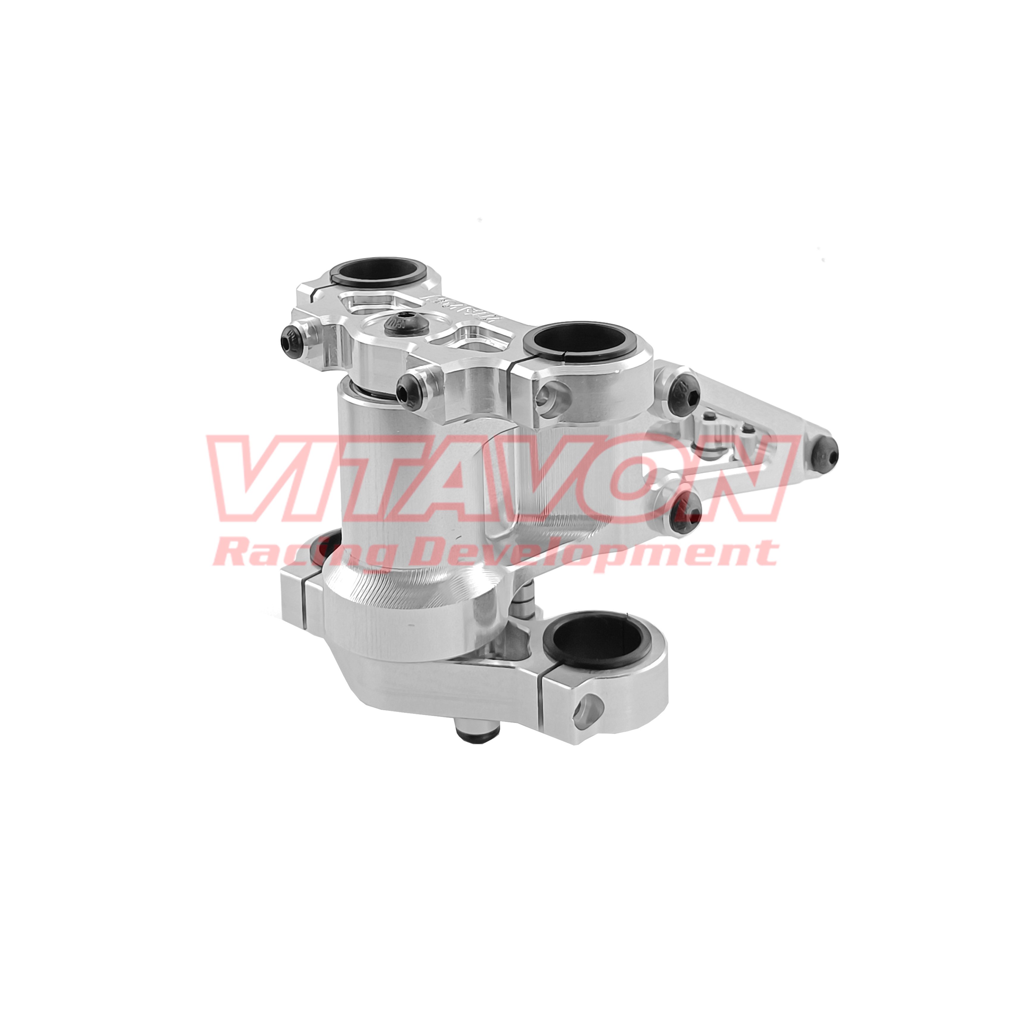 VITAVON CNC Alu7075 Redesigned Damping System Triple Clamp &Front Bulkhead works with Stock shocks For Losi Promoto MX 1/4