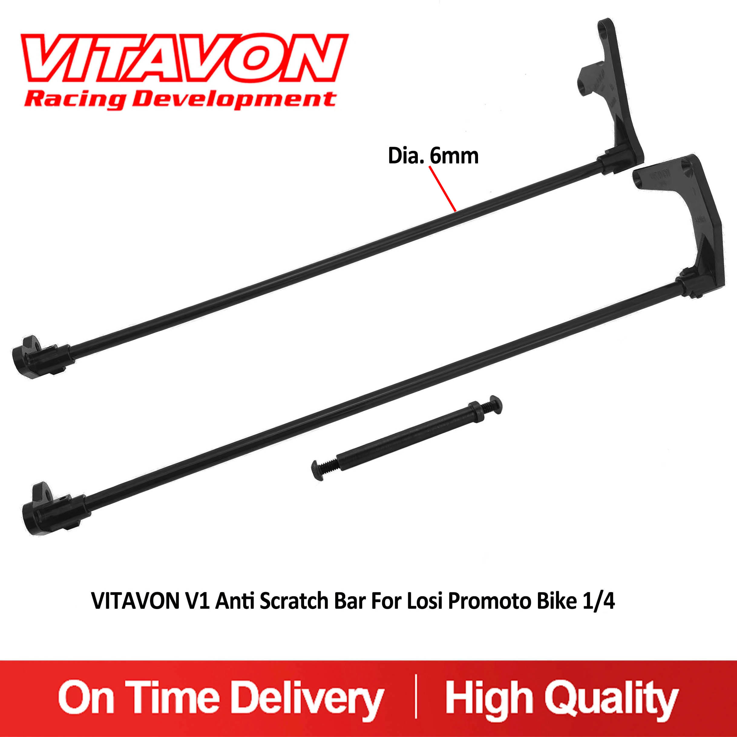 VITAVON Anti Scratch Bar For Losi Promoto Bike 1/4