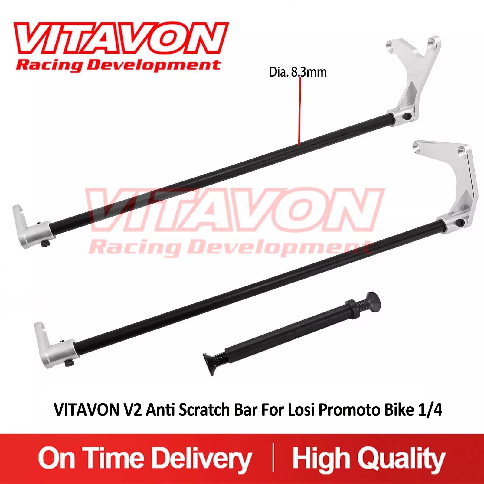 VITAVON Anti Scratch Bar For Losi Promoto Bike 1/4