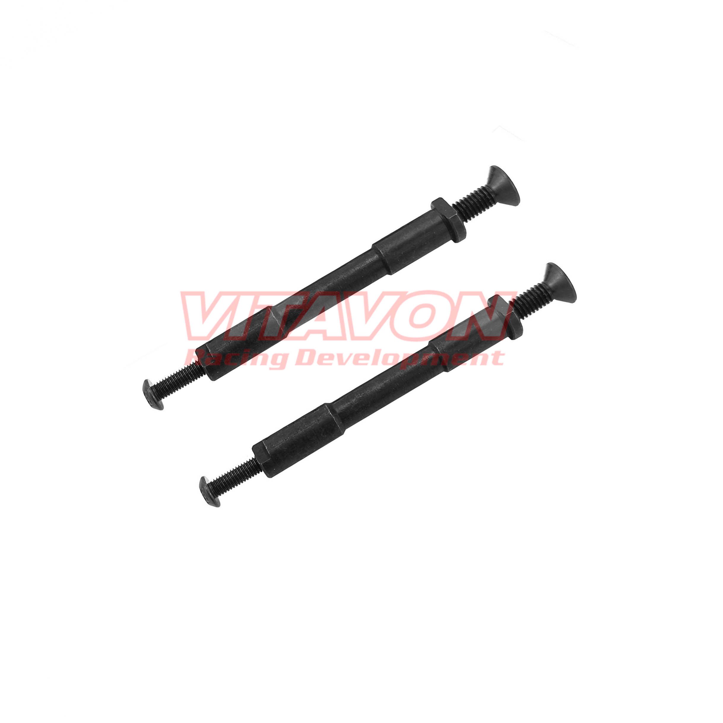 VITAVON HD Steel 45# Steering Bell Crank Post(2) For Traxxas Sledge