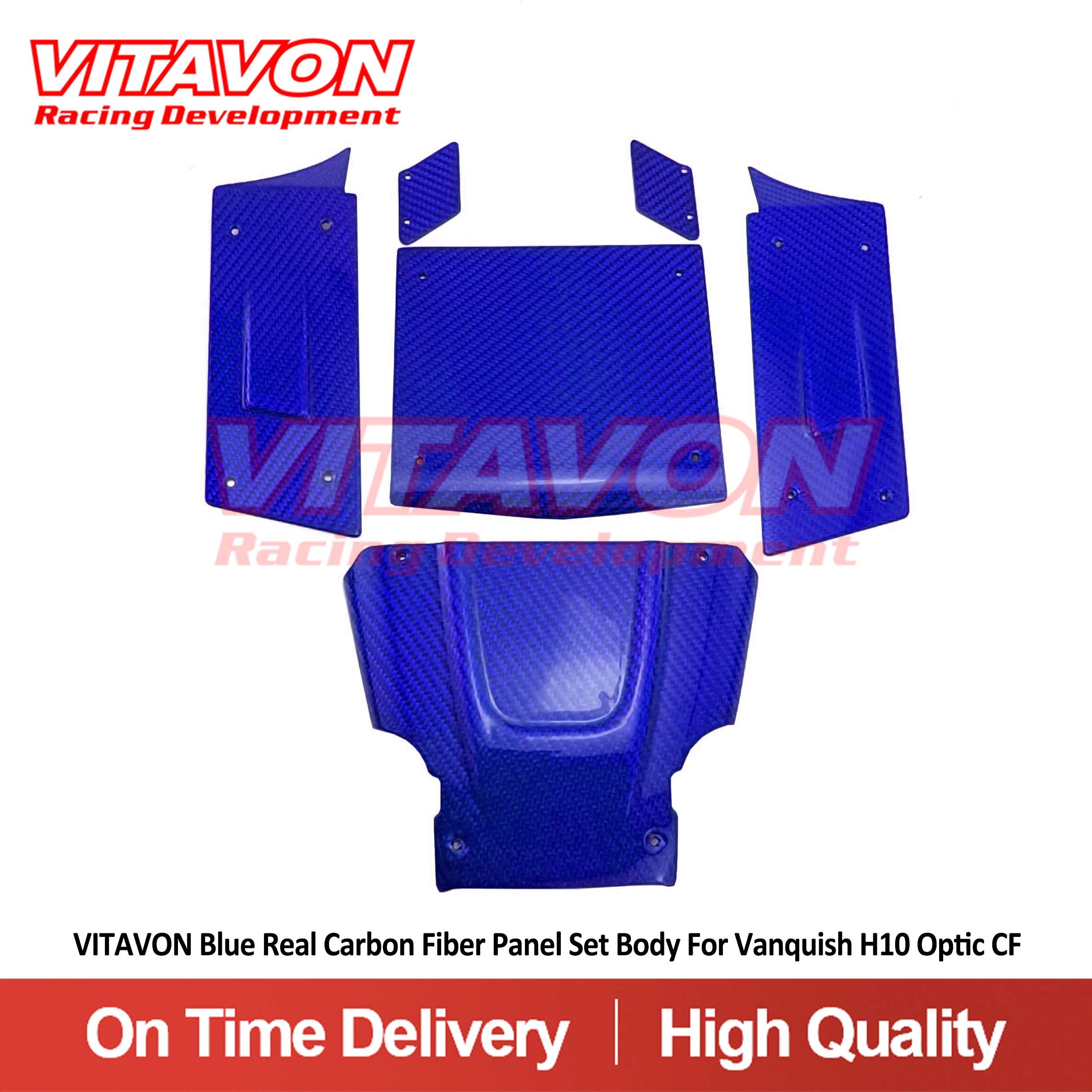 VITAVON Real Carbon Fiber Panel Set Body For Vanquish H10 Optic CF