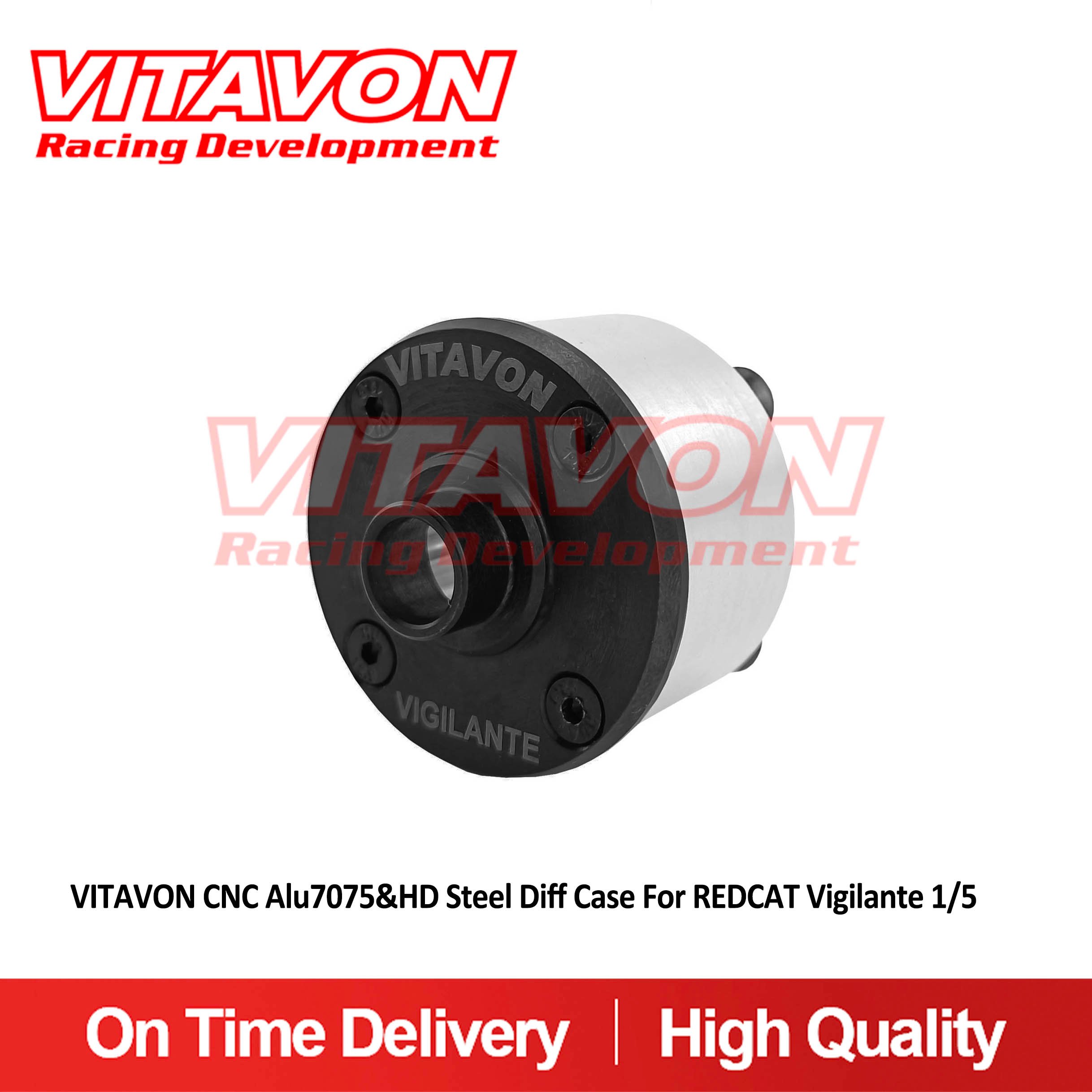 VITAVON CNC Alu7075&HD Steel Diff Case For REDCAT Vigilante 1/5, Sells as one piece