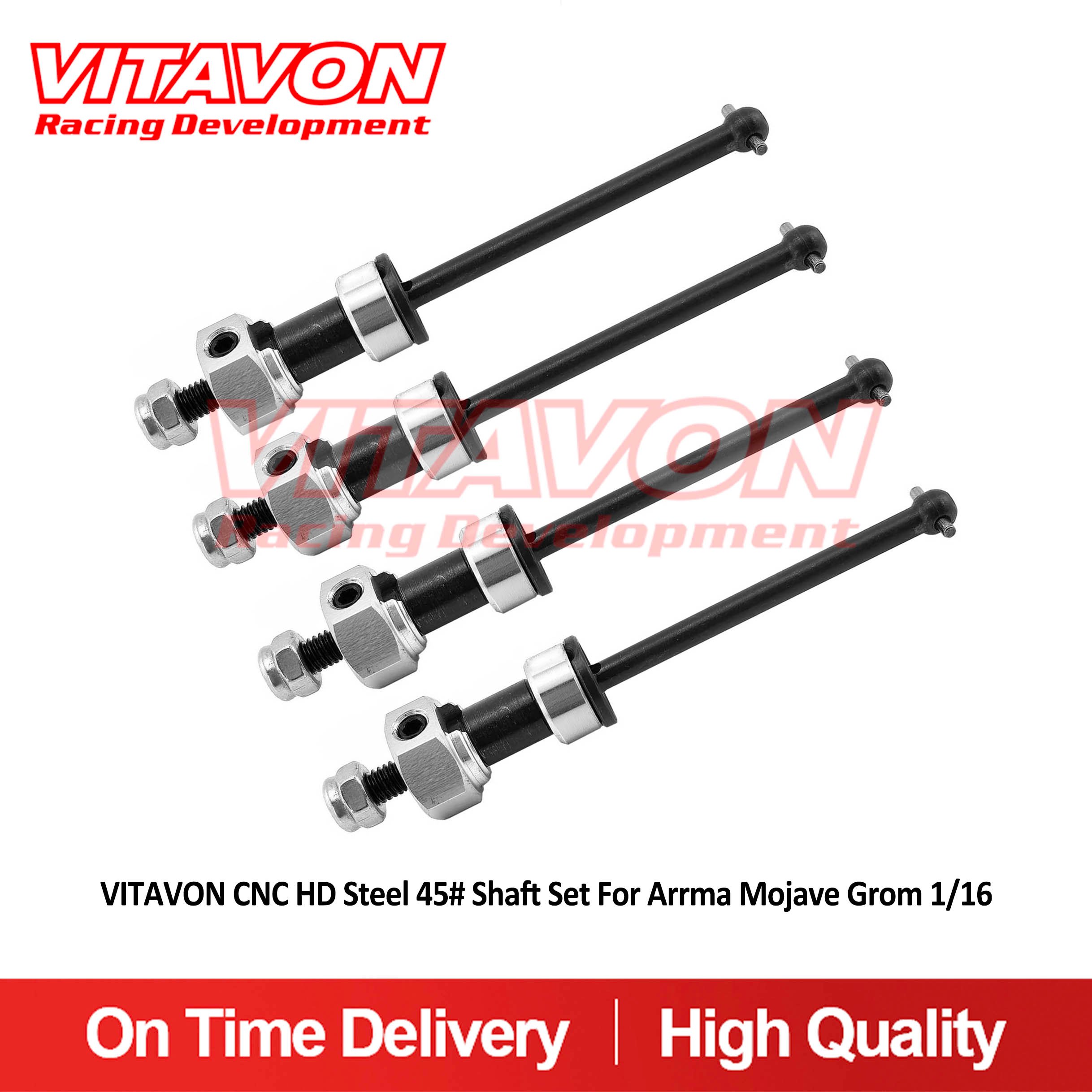 VITAVON CNC HD Steel 45# Shaft Set For Arrma Mojave Grom 1/16