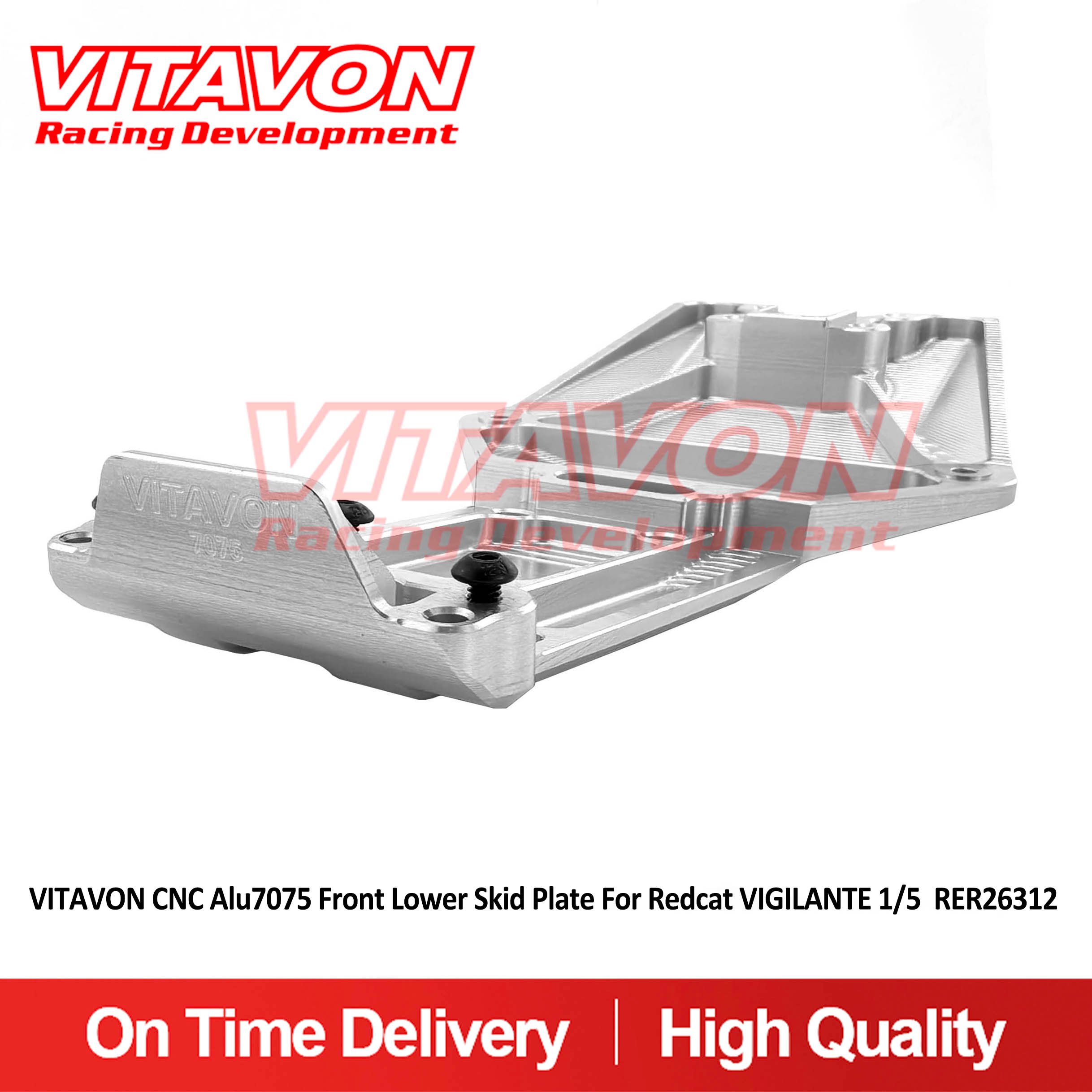 VITAVON CNC Alu7075 Front Lower Skid Plate For Redcat VIGILANTE 1/5 RER26312