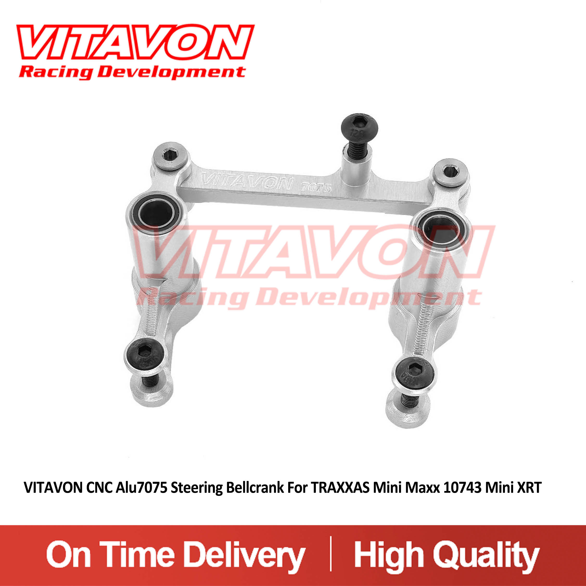VITAVON CNC Alu7075 Steering Bellcrank For TRAXXAS Mini Maxx 10743 Mini XRT