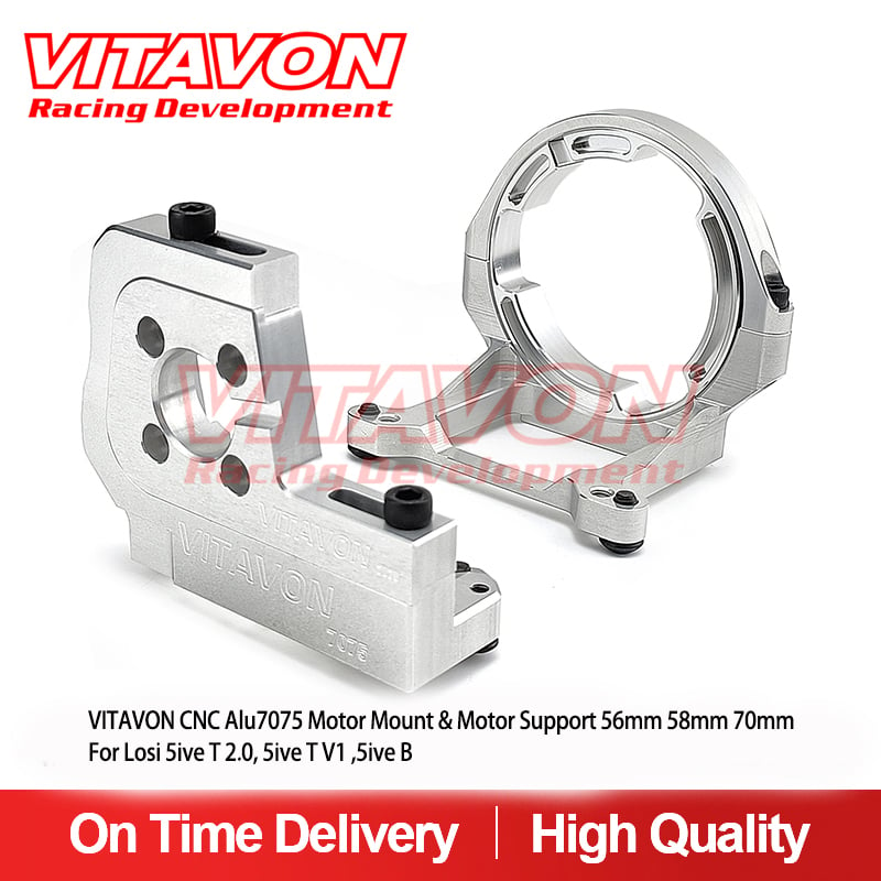 VITAVON CNC Alu7075 Motor Mount & Motor Support For Losi 5T2.0, 5B