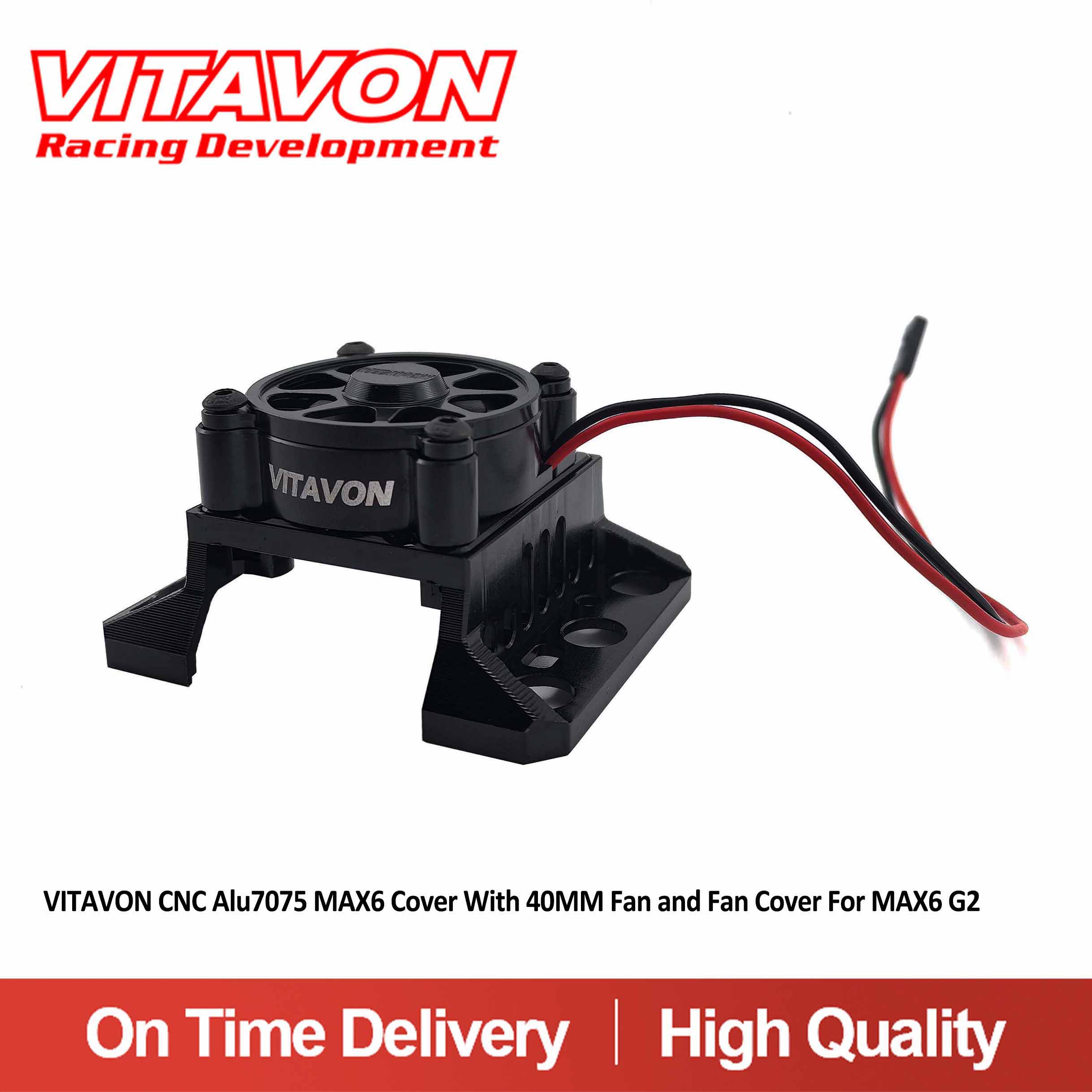 VITAVON CNC Alu7075 MAX6 Cover with 40MM Fan and Fan cover For MAX6 G2