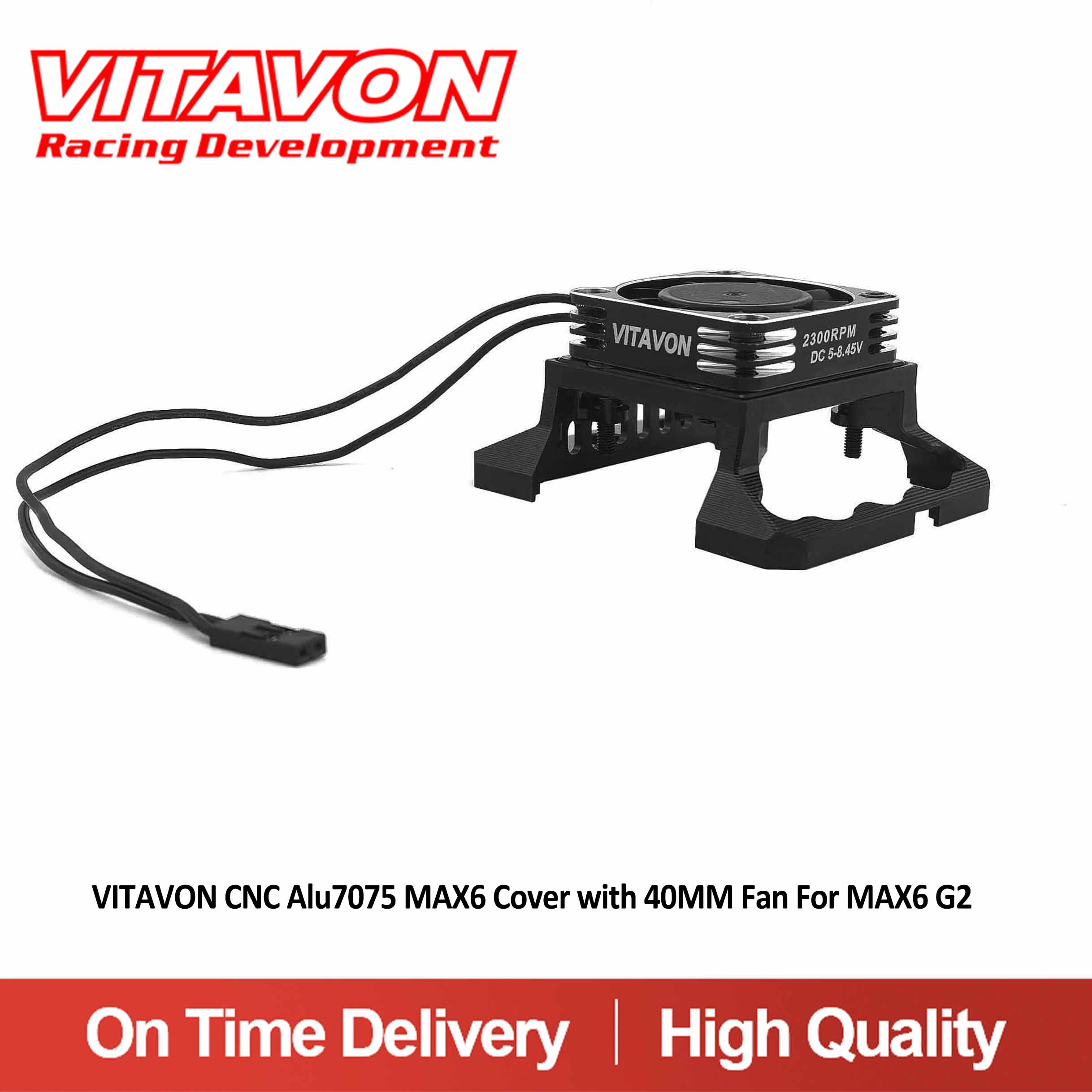 VITAVON CNC Alu7075 MAX6 Cover with 40MM Fan For MAX6 G2