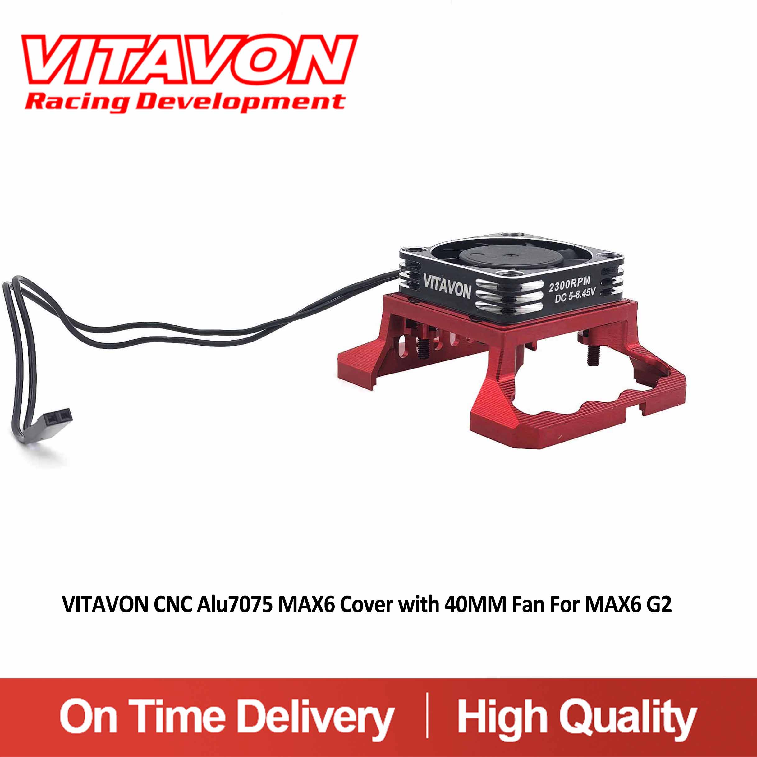 VITAVON CNC Alu7075 MAX6 Cover with 40MM Fan For MAX6 G2
