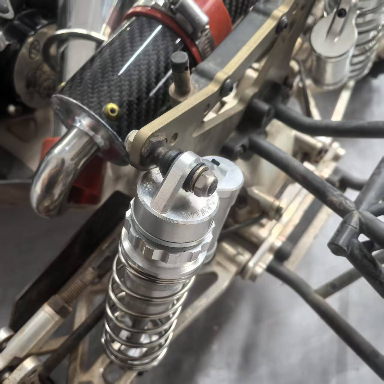 VITAVON HD Steel 45# Shock Stand Off &Hardware (2) For Losi 5T 5B