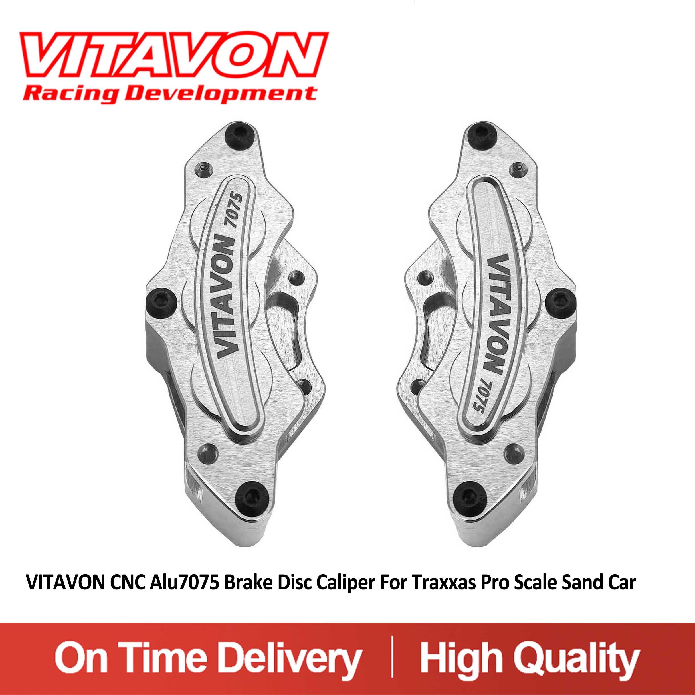 VITAVON CNC Alu7075 Brake Disc Caliper For Traxxas Pro Scale Sand Car 1/6 10951