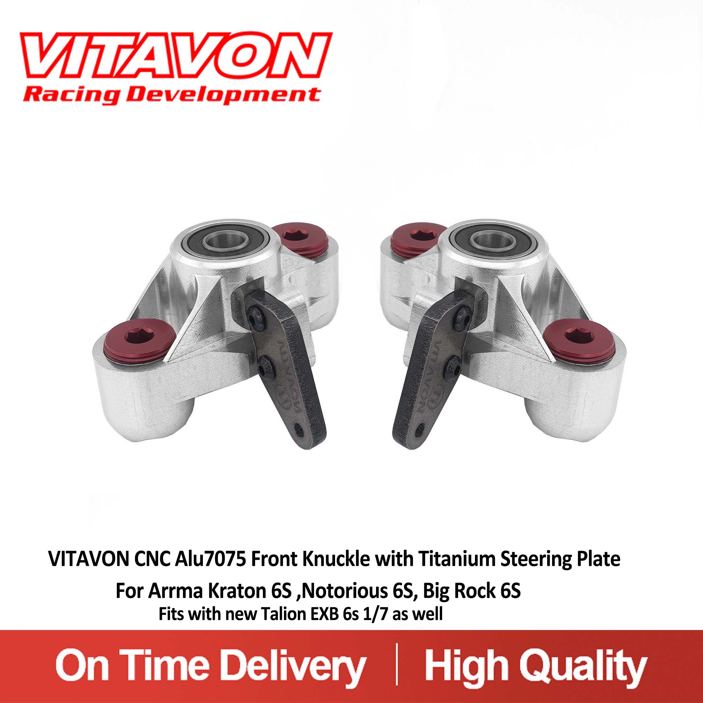 VitavonVITAVON CNC Alu7075 Front Knuckle with Titanium Steering