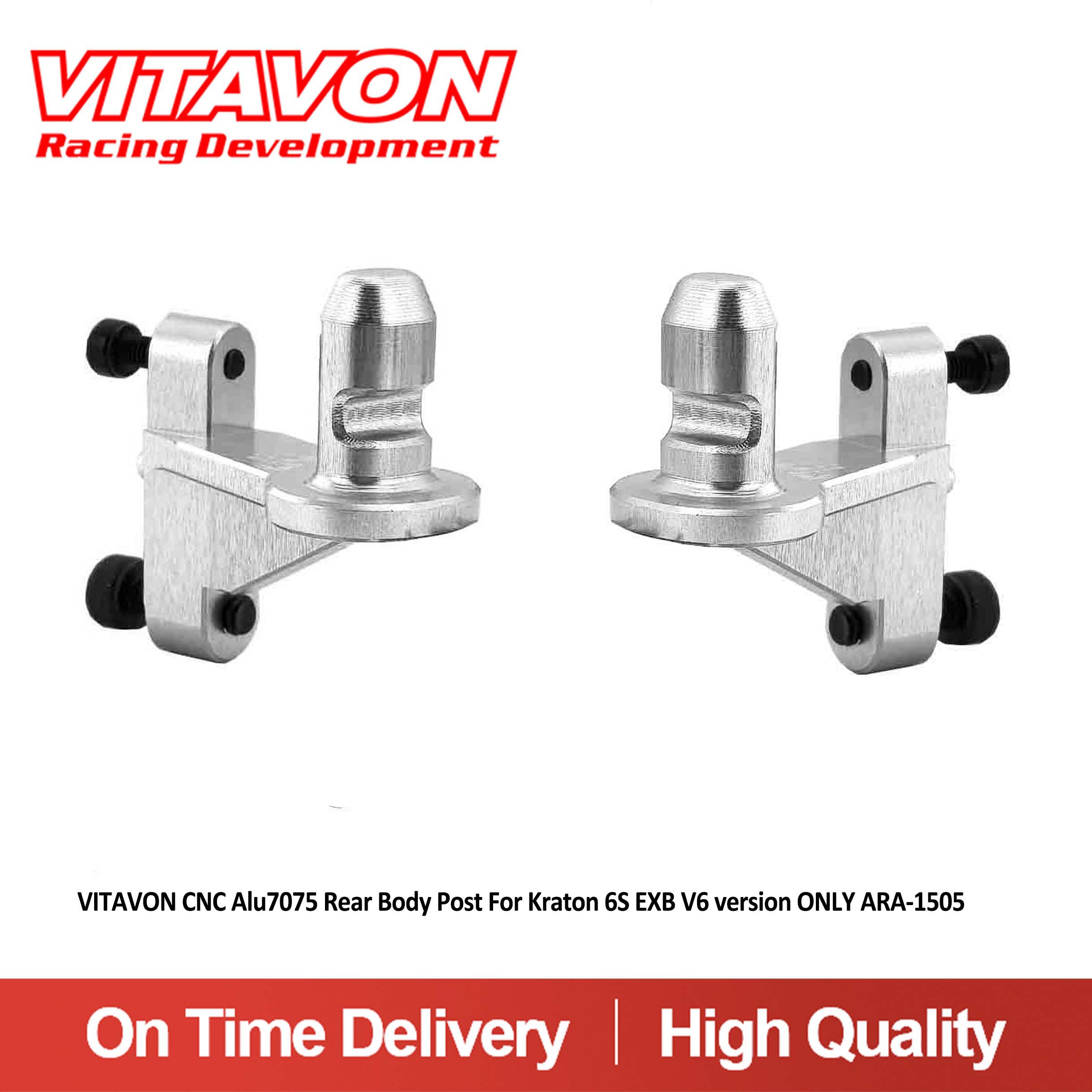 VITAVON CNC Alu 7075 Rear Body Post For Kraton 6S EXB V6 Version Only