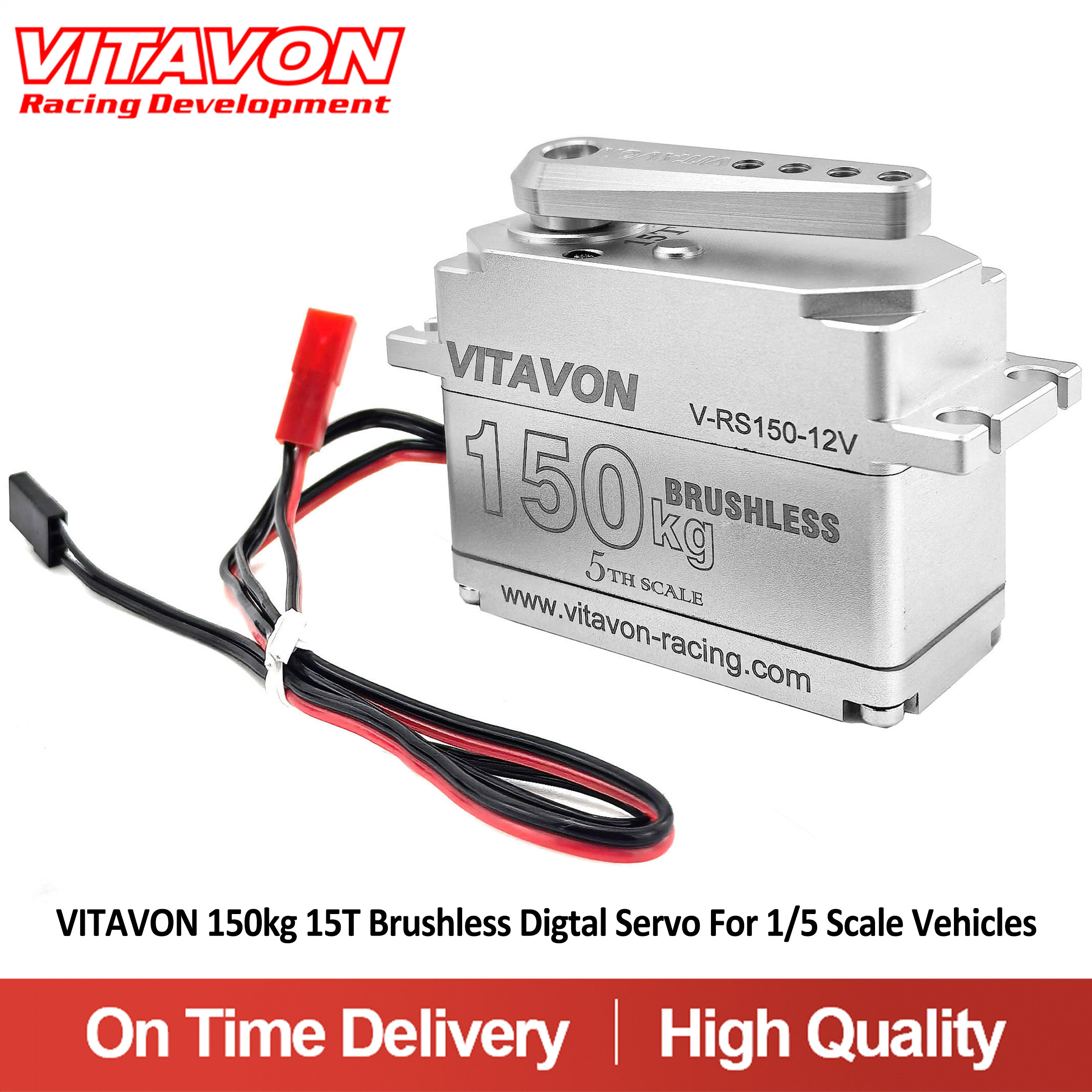 VITAVON 150kg 15T Brushless Digtal Servo For 1/5 Scale Vehicles