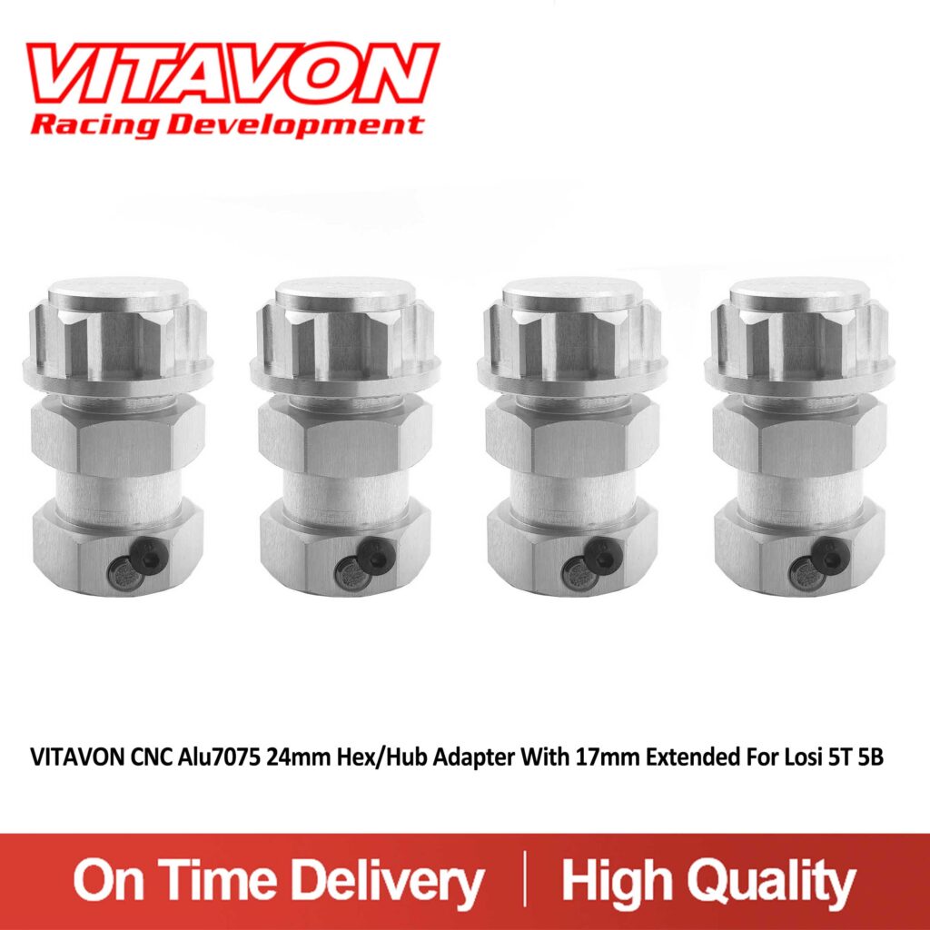 VitavonVITAVON CNC Alu7075 24mm Hex/Hub Adapter M12X1.5 thread