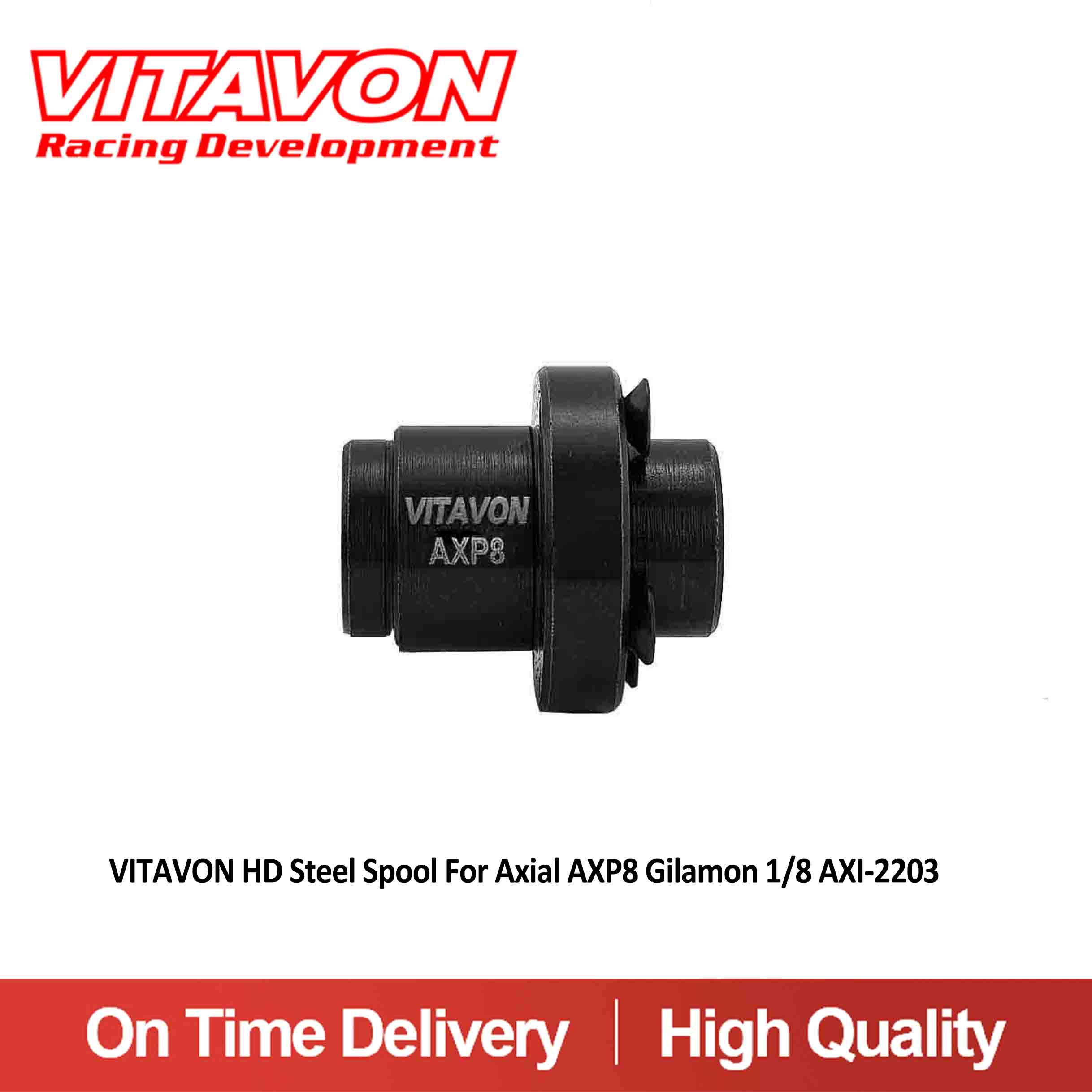 VITAVON Axp8 HD Steel Diff Spool For Axial AXP8 Gilamon 1/8 AX1-2203