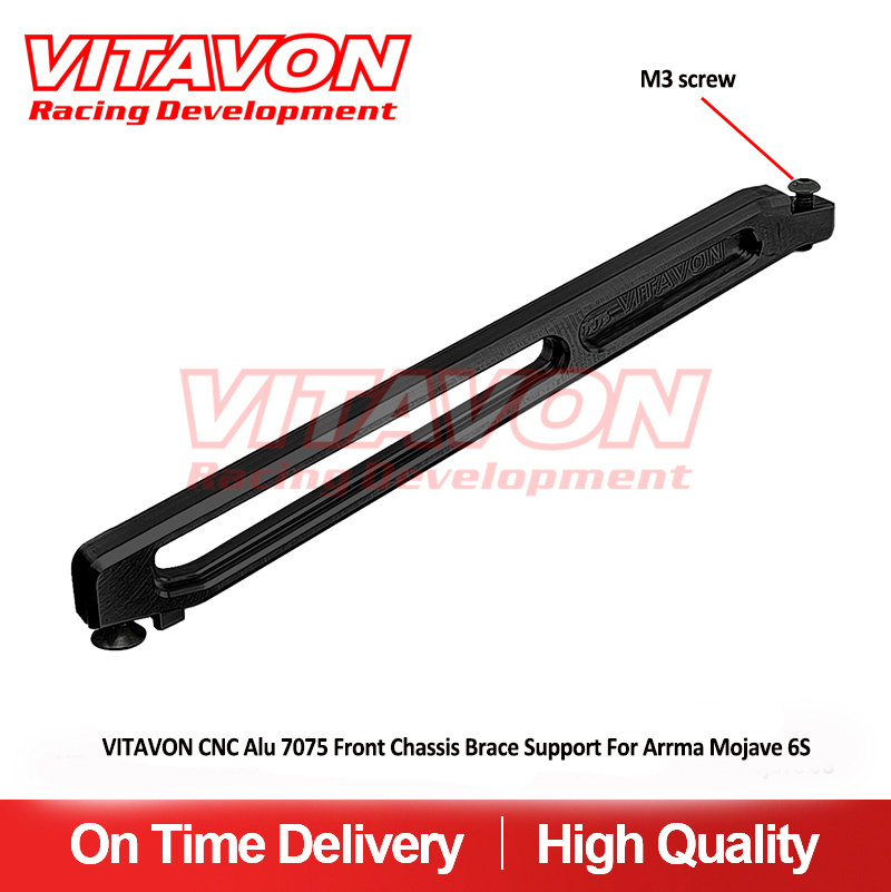 VITAVON CNC Alu 7075 Front Chassis Brace Support For Arrma Mojave 6S
