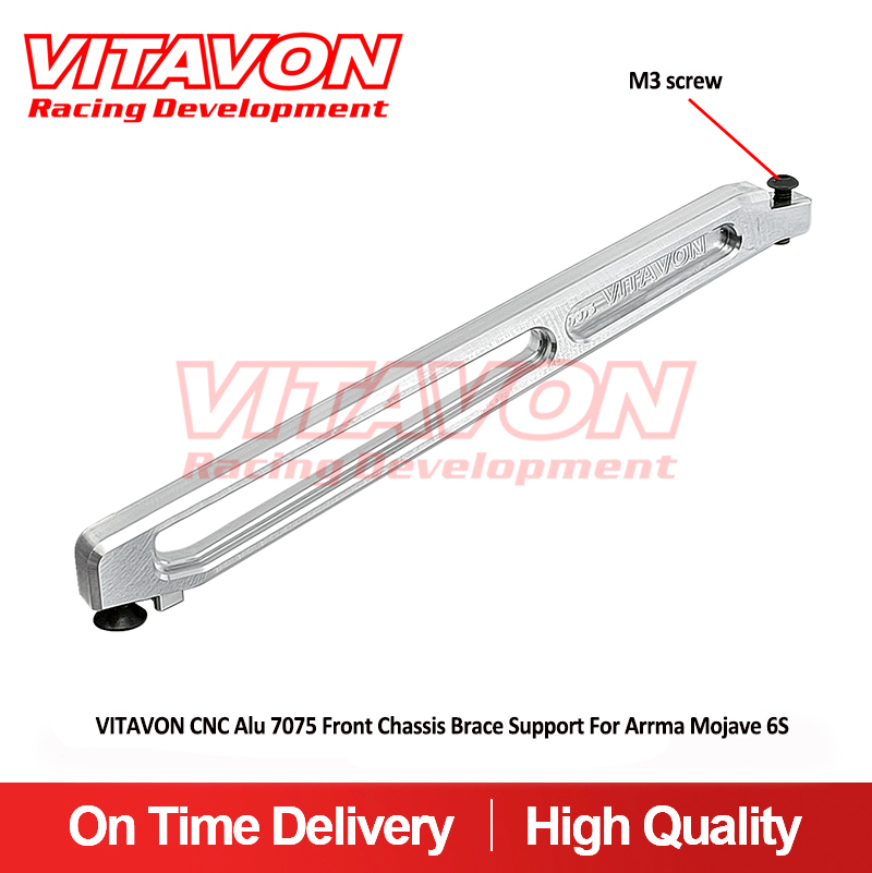 VITAVON CNC Alu 7075 Front Chassis Brace Support For Arrma Mojave 6S