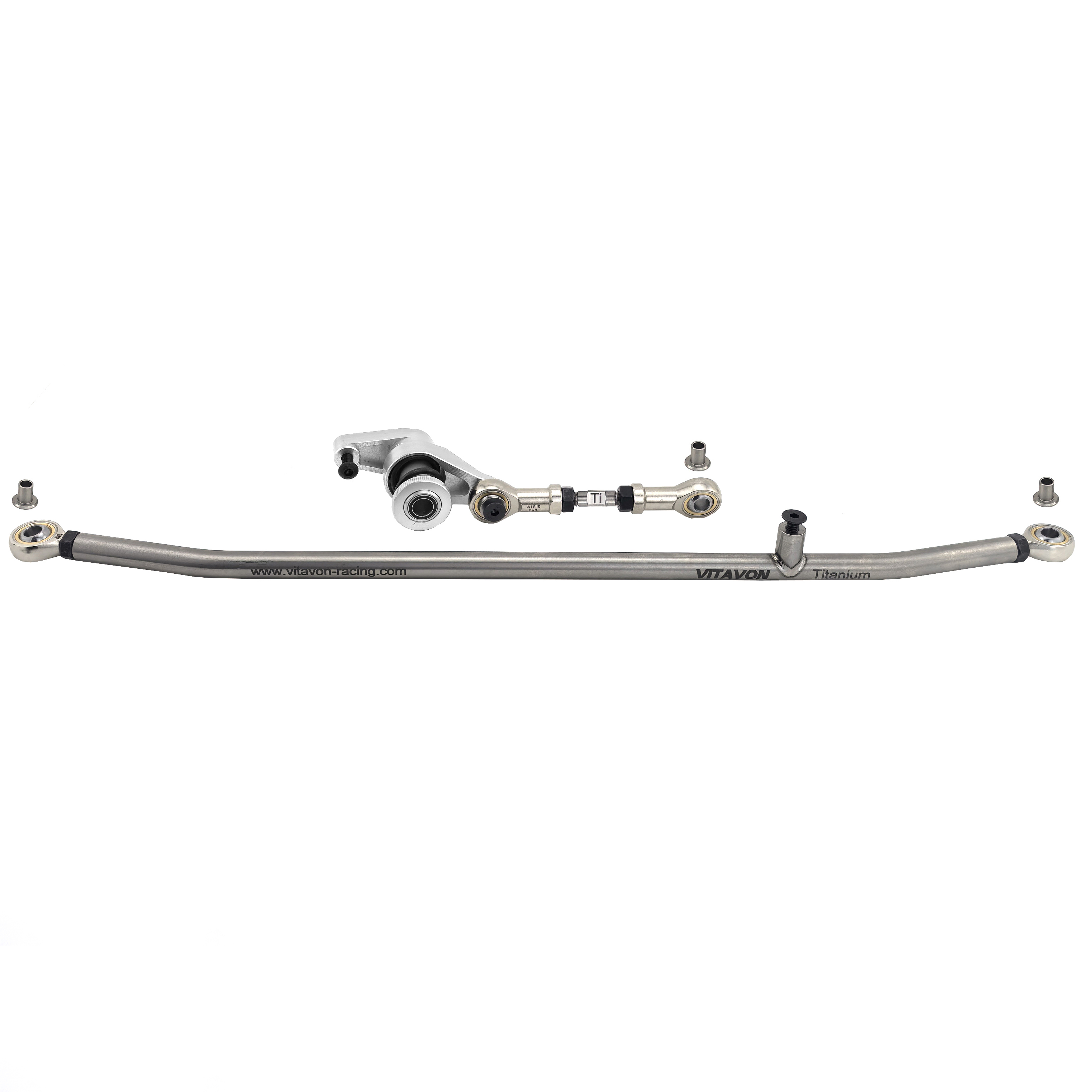 VITAVON Redesigned Titanium Steering Conversion Kit For Primal RC Raminator, Comes with Bigger Servo Saver