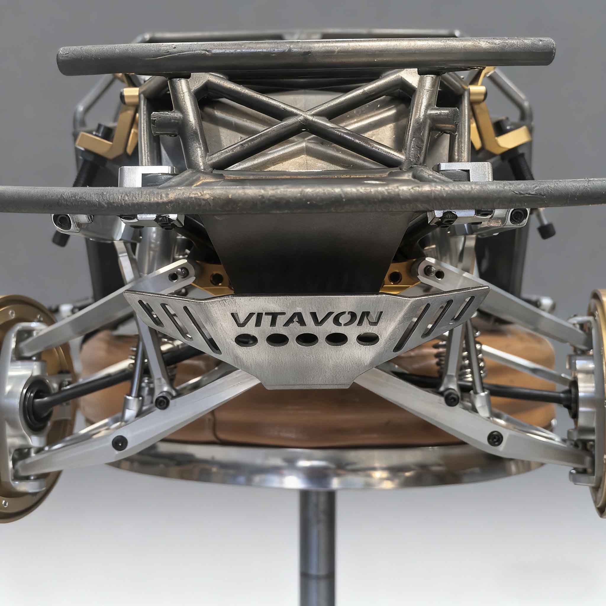 VITAVON Stainless 1.5mm Thickness Front chassis Armor Skid plate for Traxxas UDR 1/7