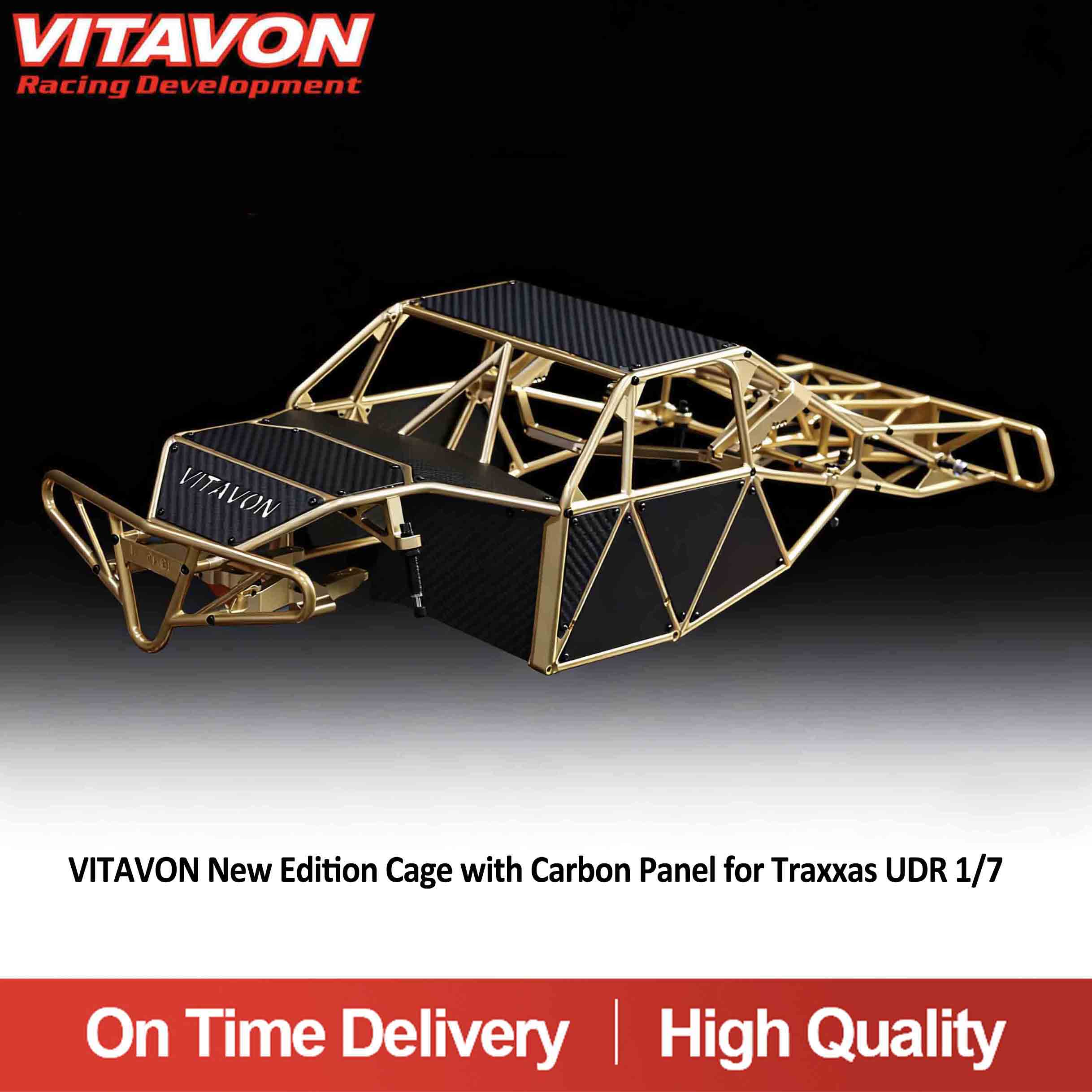 VITAVON New Edition Cage with Carbon Panel for Traxxas UDR 1/7