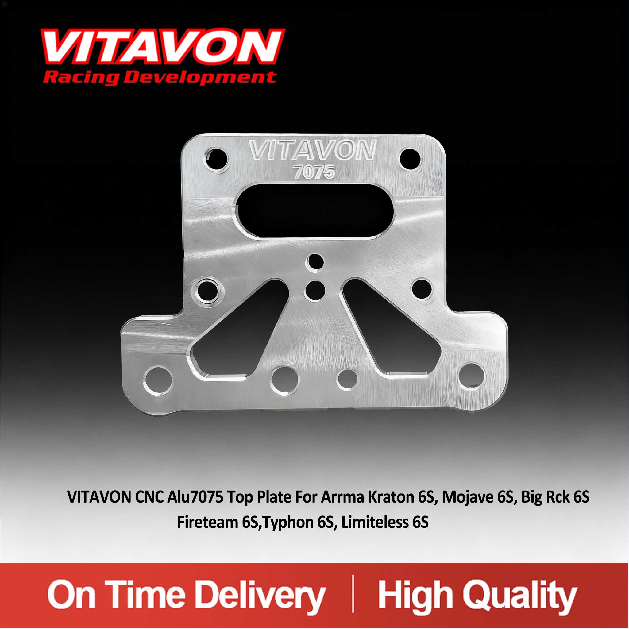 VITAVON CNC Alu7075 Top plate For all Arrma 6S ARA320598