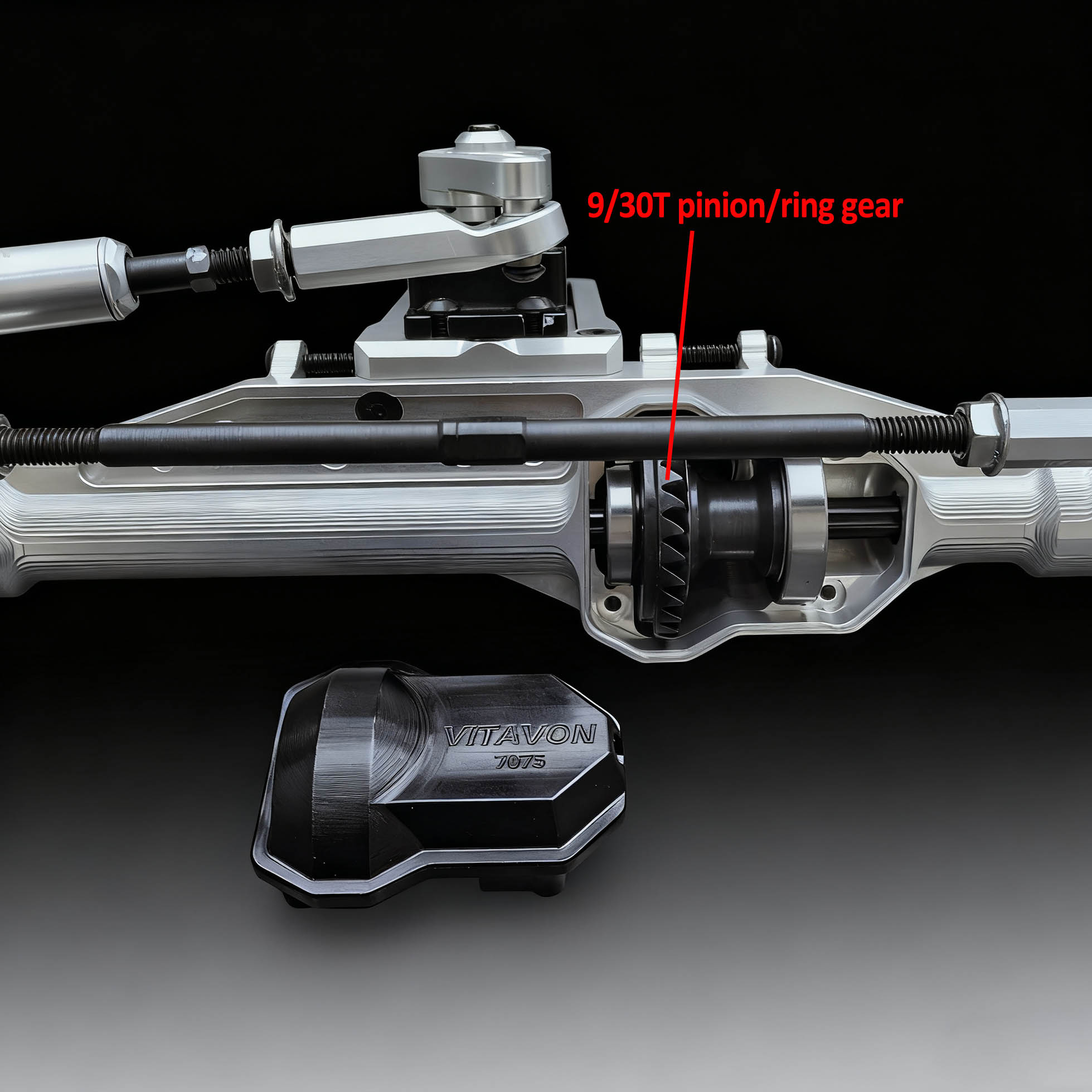 VITAVON Redesigned Front Axle Kit Low Center of Gravity Double Joint Shaft for SCX6 4Links Built