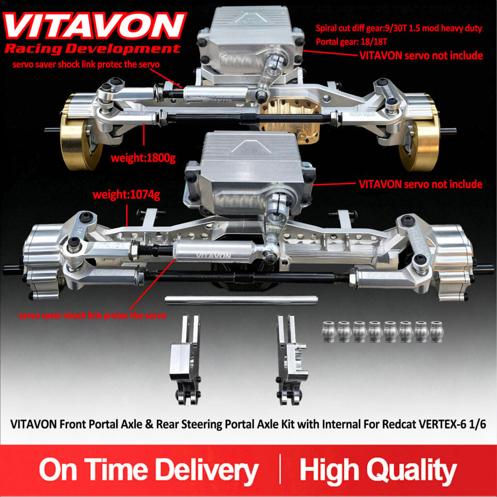 VitavonVITAVON Front Portal Axle & Rear Steering Portal Axle Kit