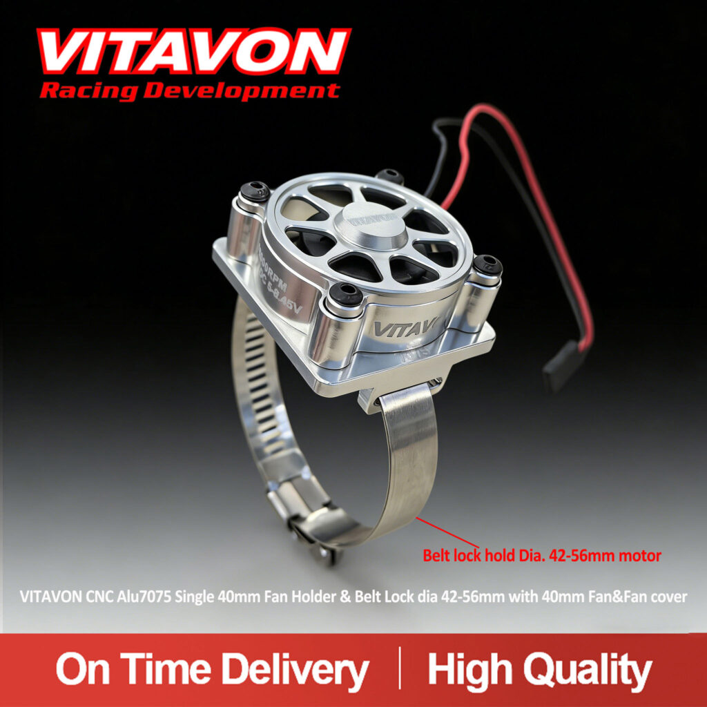 VitavonVITAVON CNC Alu7075 Single 40mm Fan Holder & Belt Lock dia