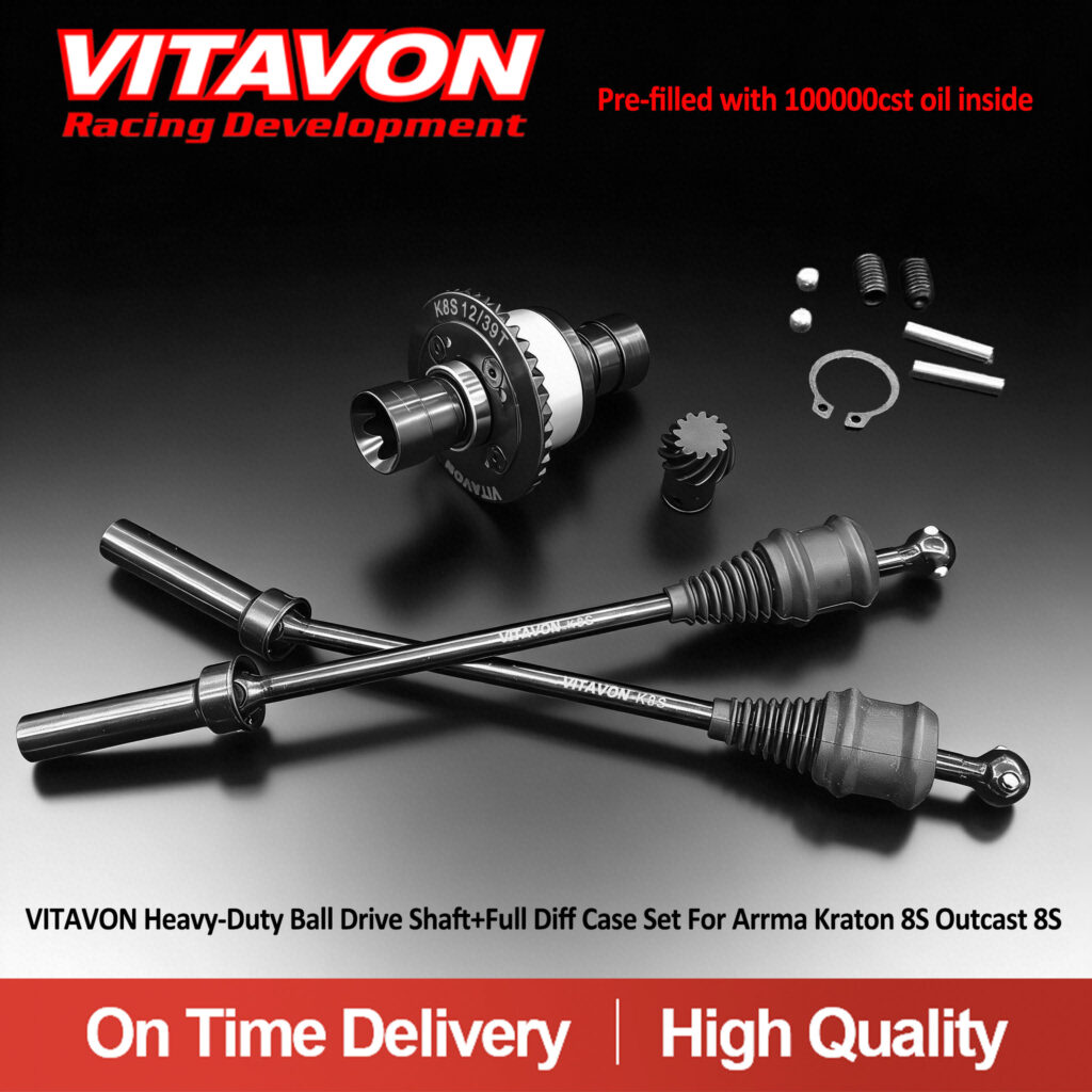 VitavonVITAVON Heavy-Duty Ball Drive Shaft+Full Diff Case Set For